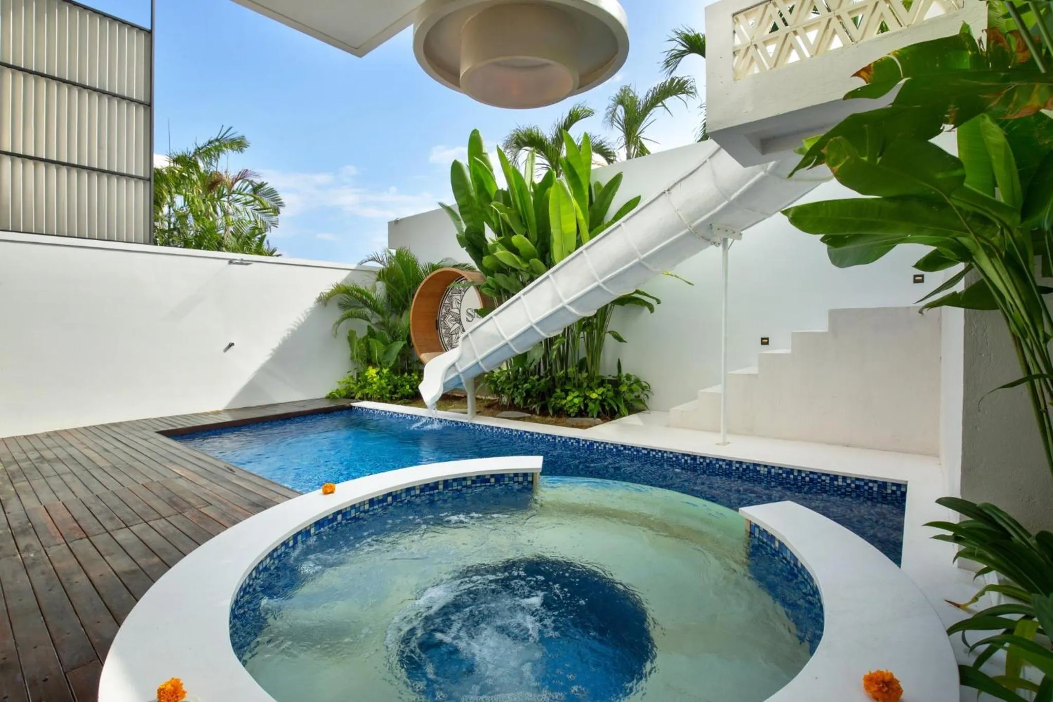 Swimming pool in Eight Palms Villa Seminyak by Ini Vie Hospitality