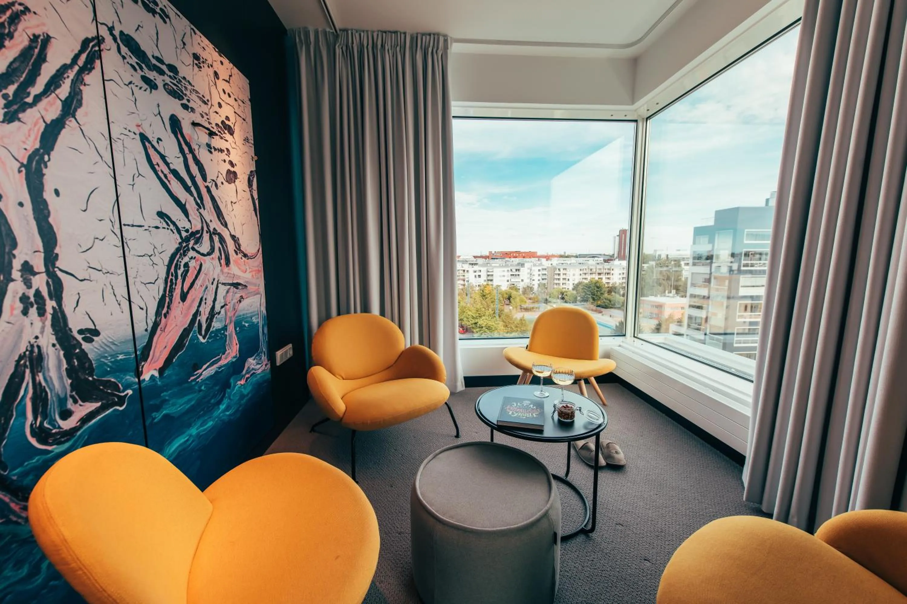 Seating area in Hotel AX