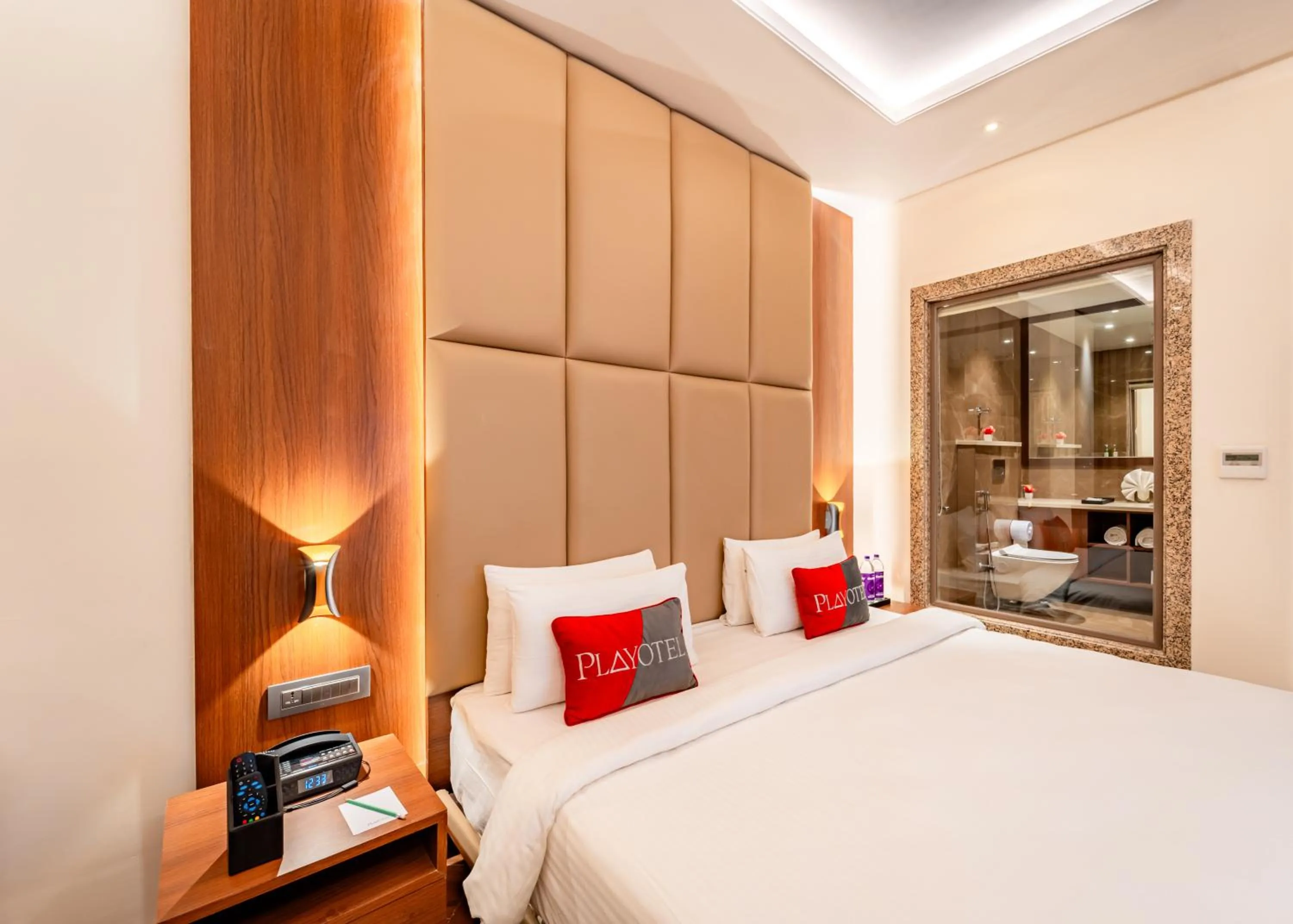 Bed in Playotel Resort Bhopal