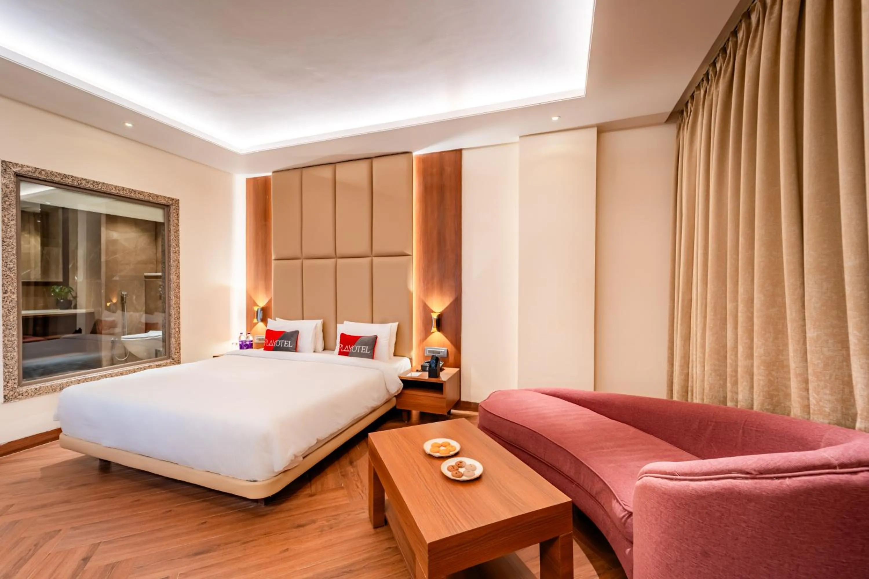 Bed in Playotel Resort Bhopal