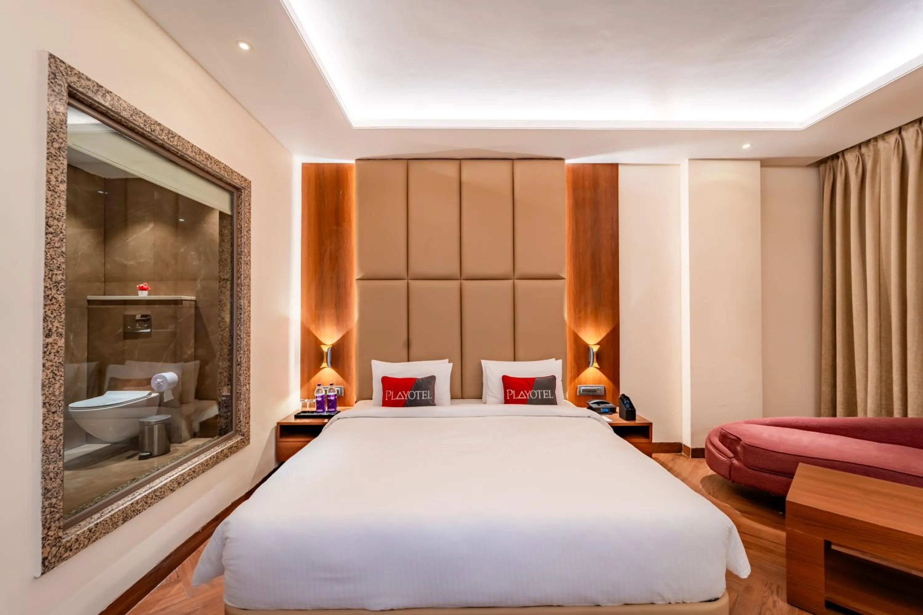 Bed in Playotel Resort Bhopal