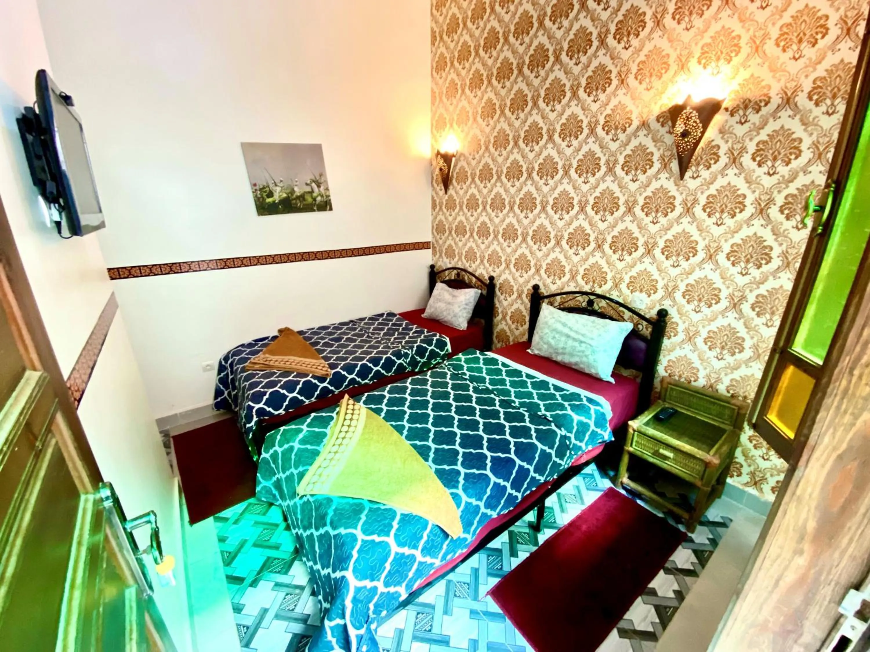 Bedroom, Bed in Riad Nouhal