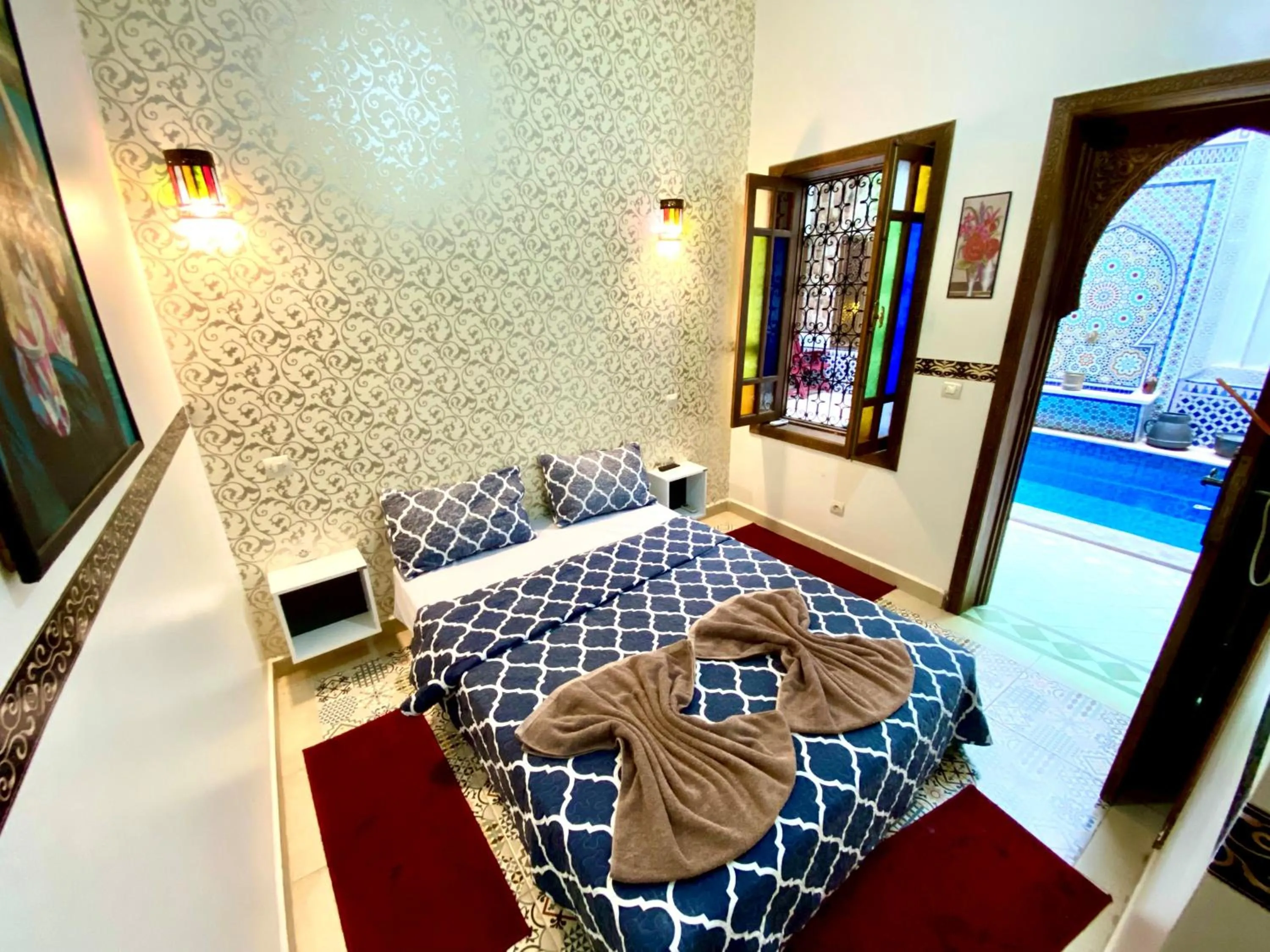 Bedroom, Bed in Riad Nouhal