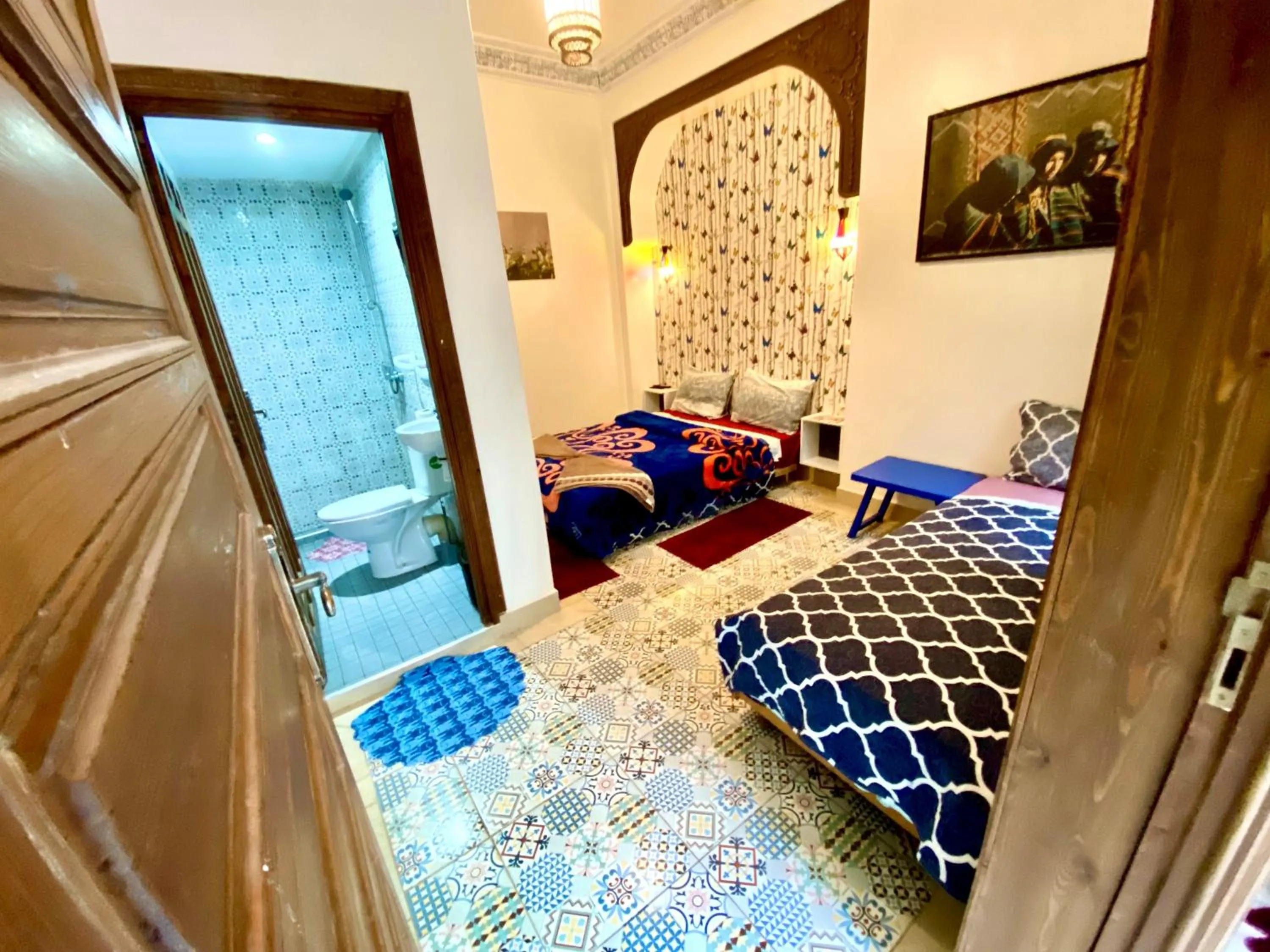 Bedroom, Bed in Riad Nouhal