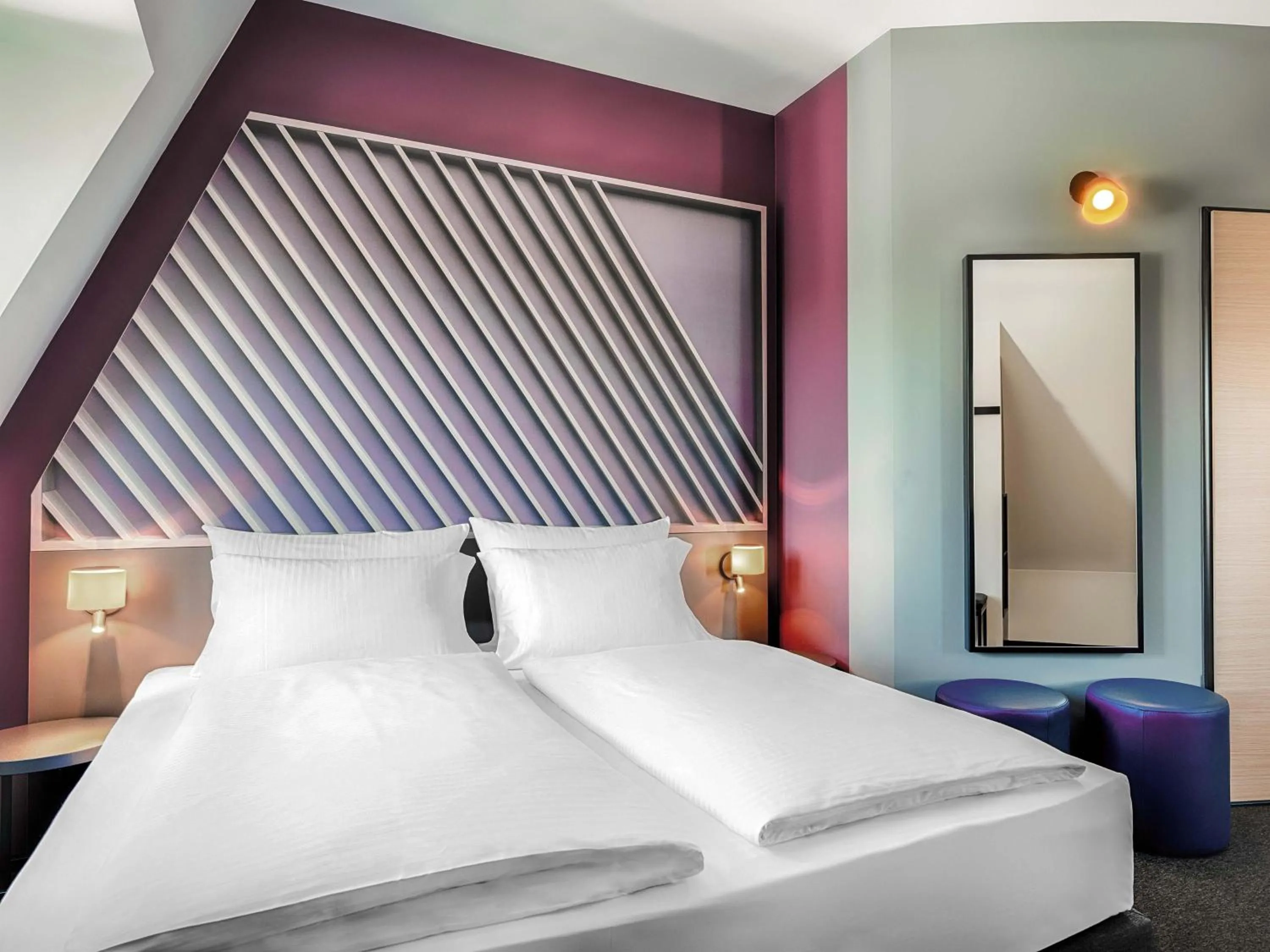 Photo of the whole room, Bed in B&B HOTEL Gießen-City