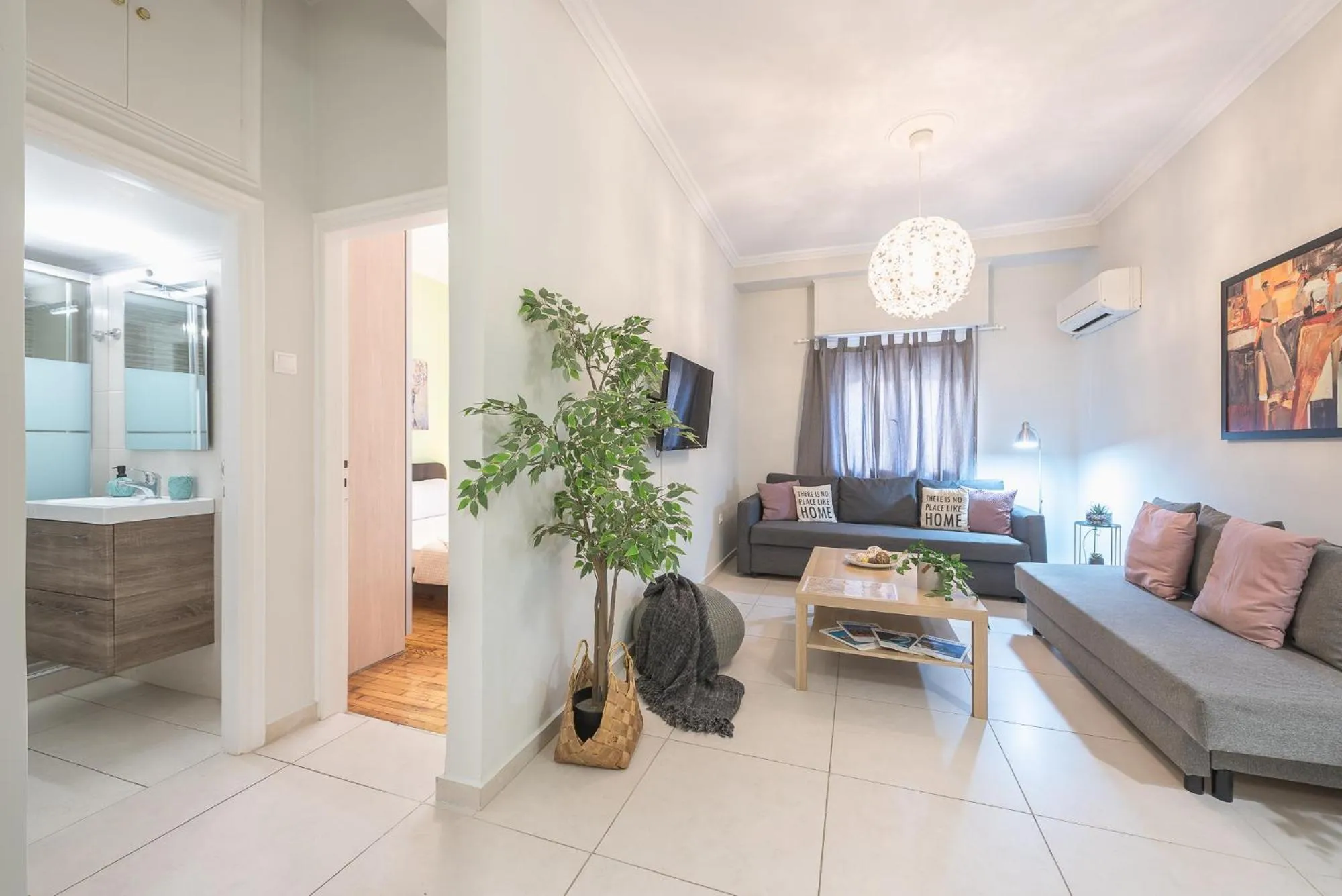 Living room in Erythros Boutique Suite By Cloudkeys