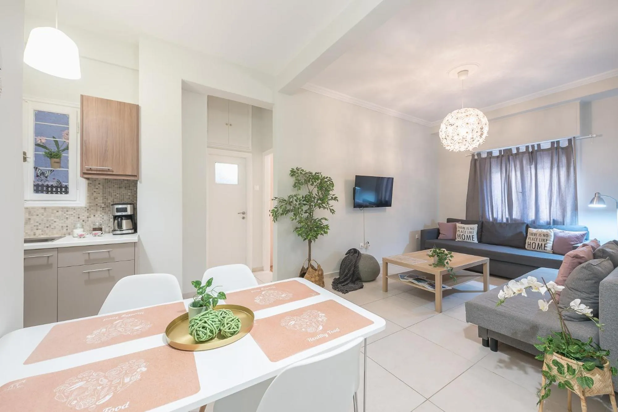 Living room in Erythros Boutique Suite By Cloudkeys