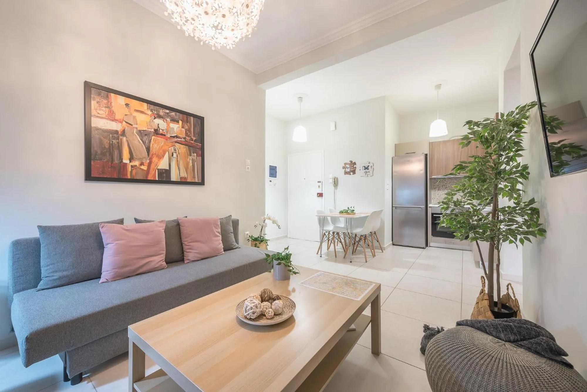 Living room in Erythros Boutique Suite By Cloudkeys