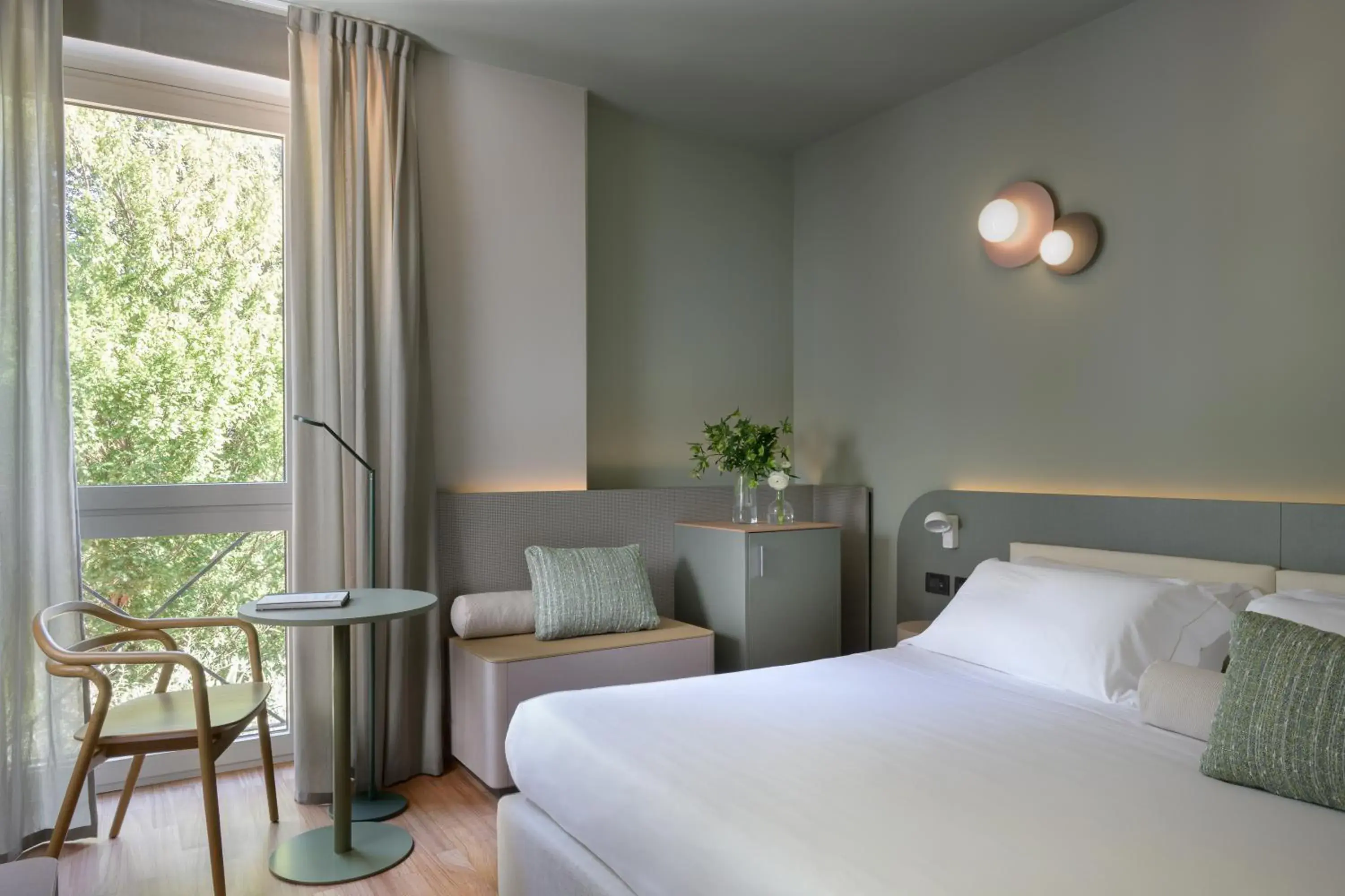 View (from property/room), Bed in Hotel Ilaria View (from property/room), Bed in Hotel Ilaria