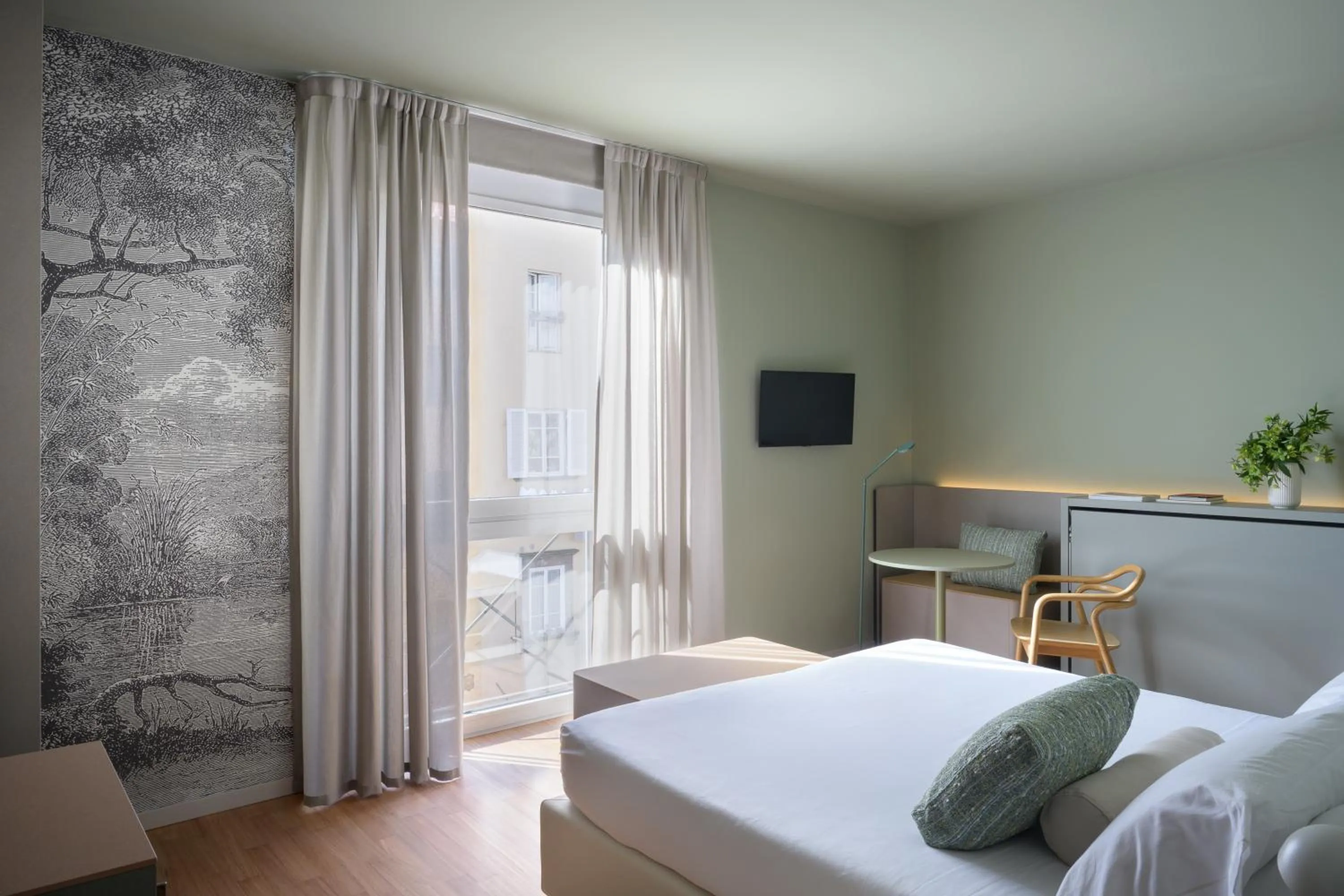 View (from property/room), Bed in Hotel Ilaria