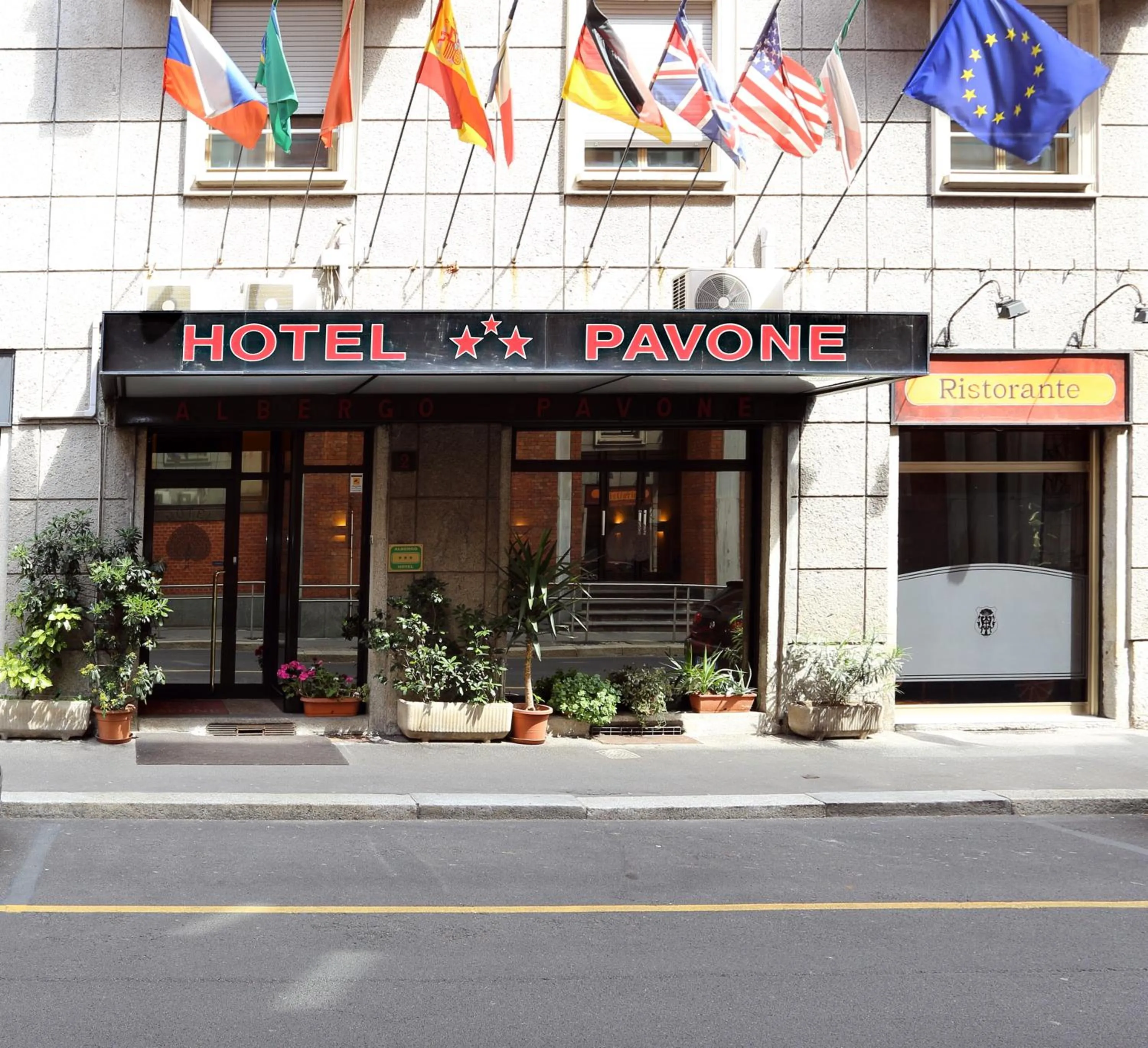 Facade/entrance in Hotel Pavone