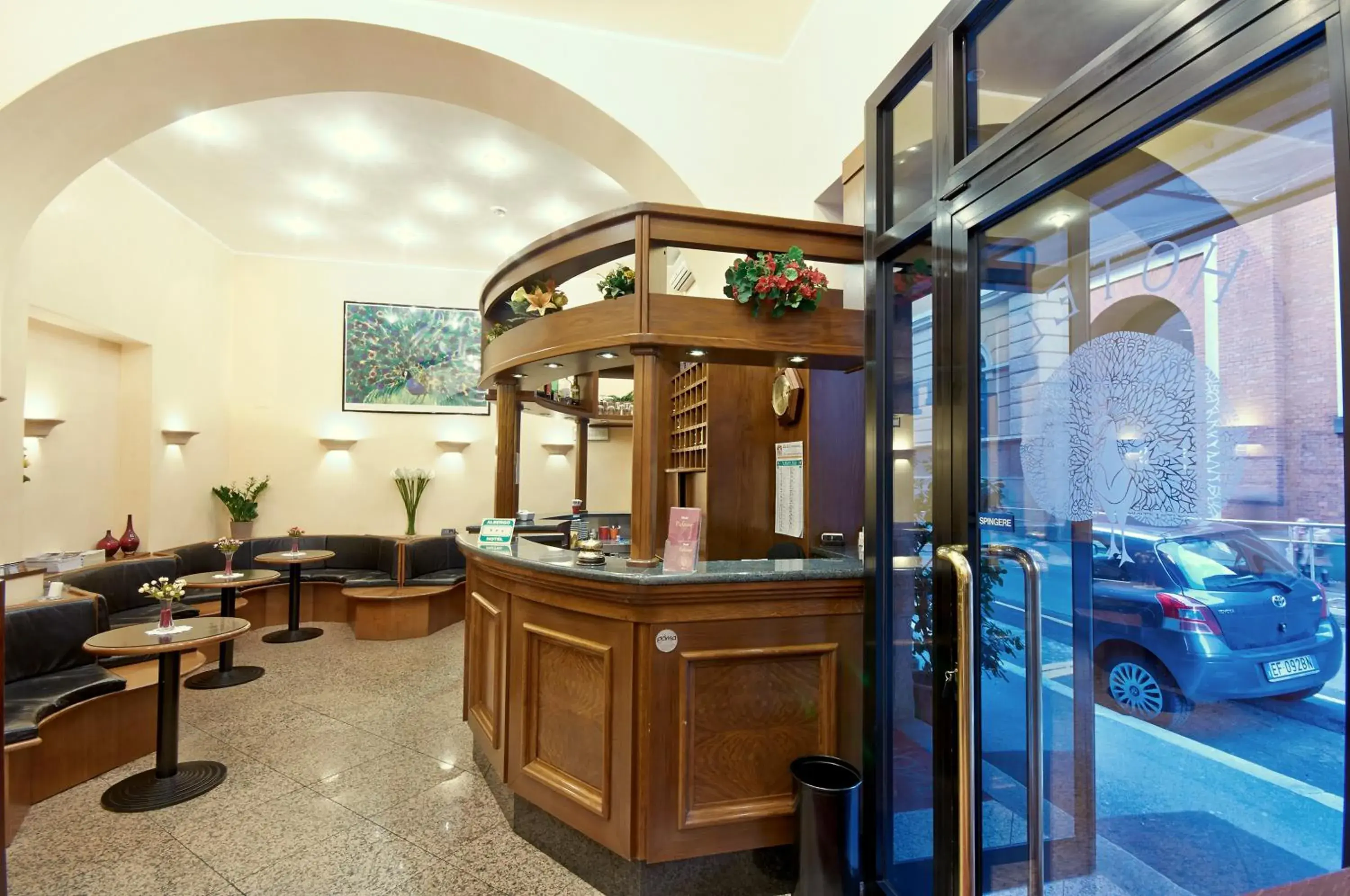 Lobby or reception in Hotel Pavone Lobby or reception in Hotel Pavone