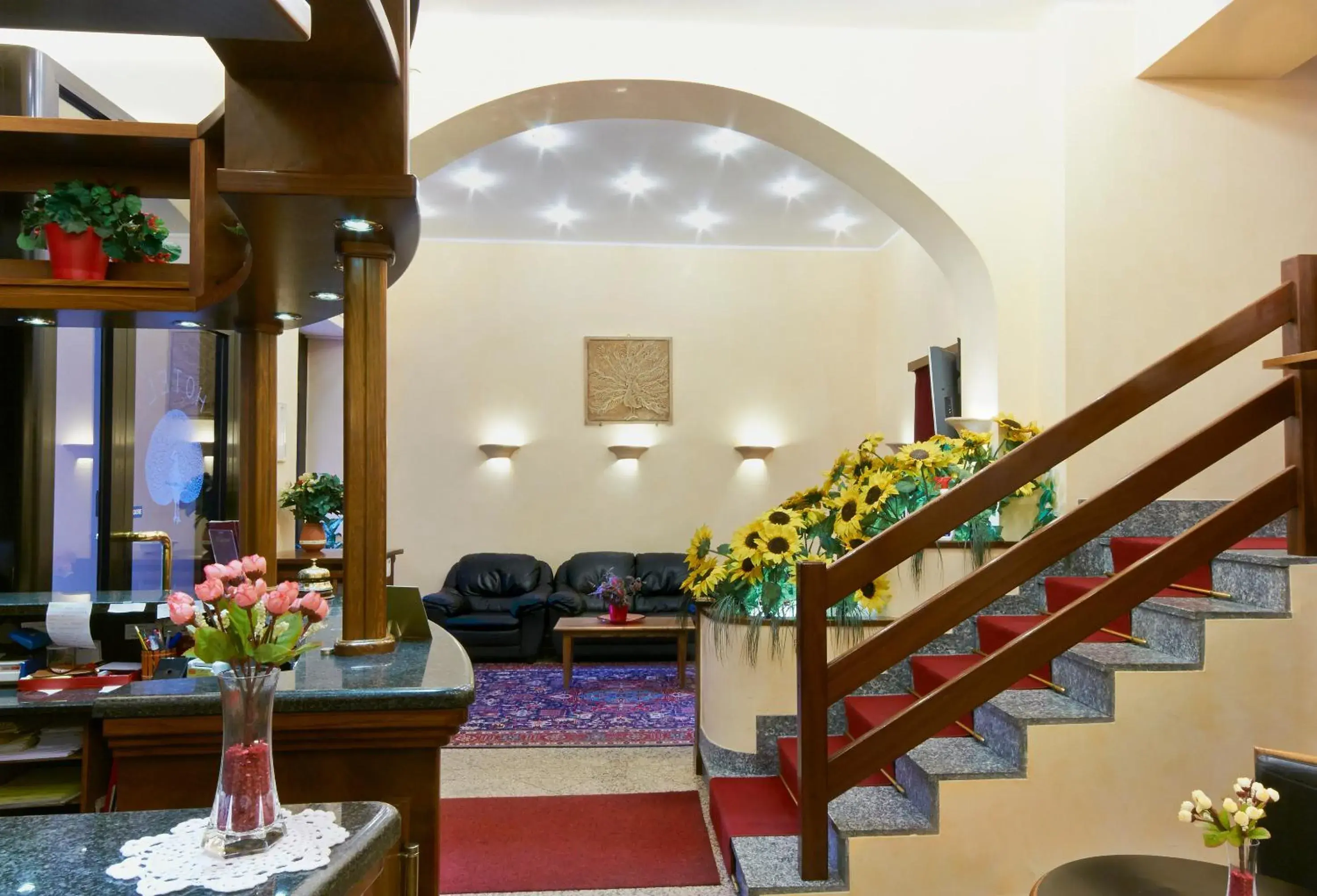 Lobby or reception in Hotel Pavone Lobby or reception in Hotel Pavone