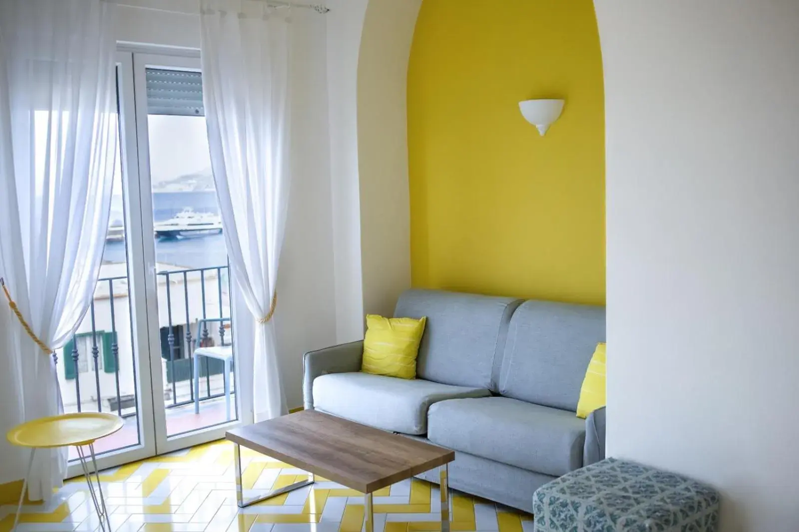 Living room in Relais Maresca Luxury Small Hotel & Terrace Restaurant Living room in Relais Maresca Luxury Small Hotel & Terrace Restaurant