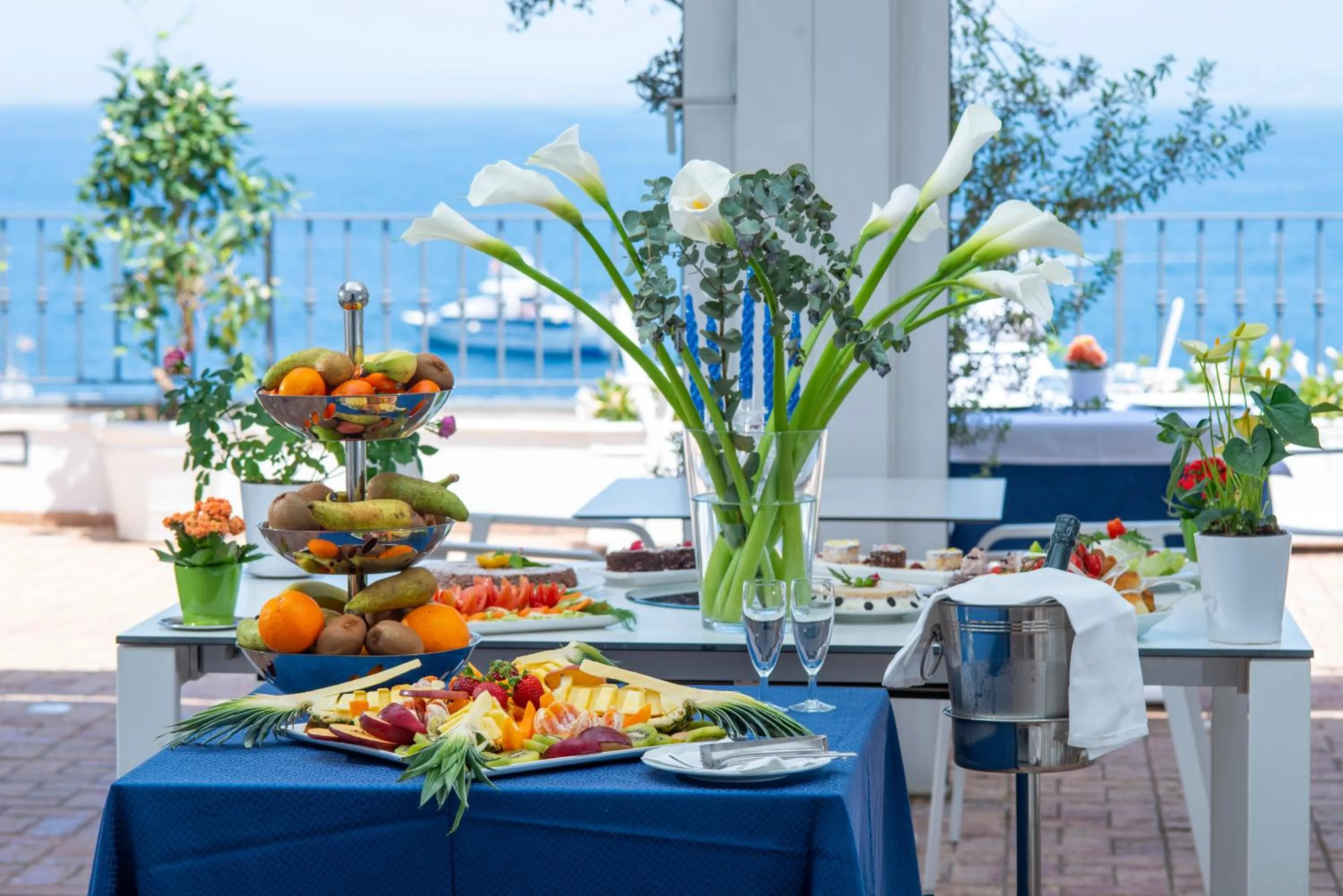 Buffet breakfast in Relais Maresca Luxury Small Hotel & Terrace Restaurant