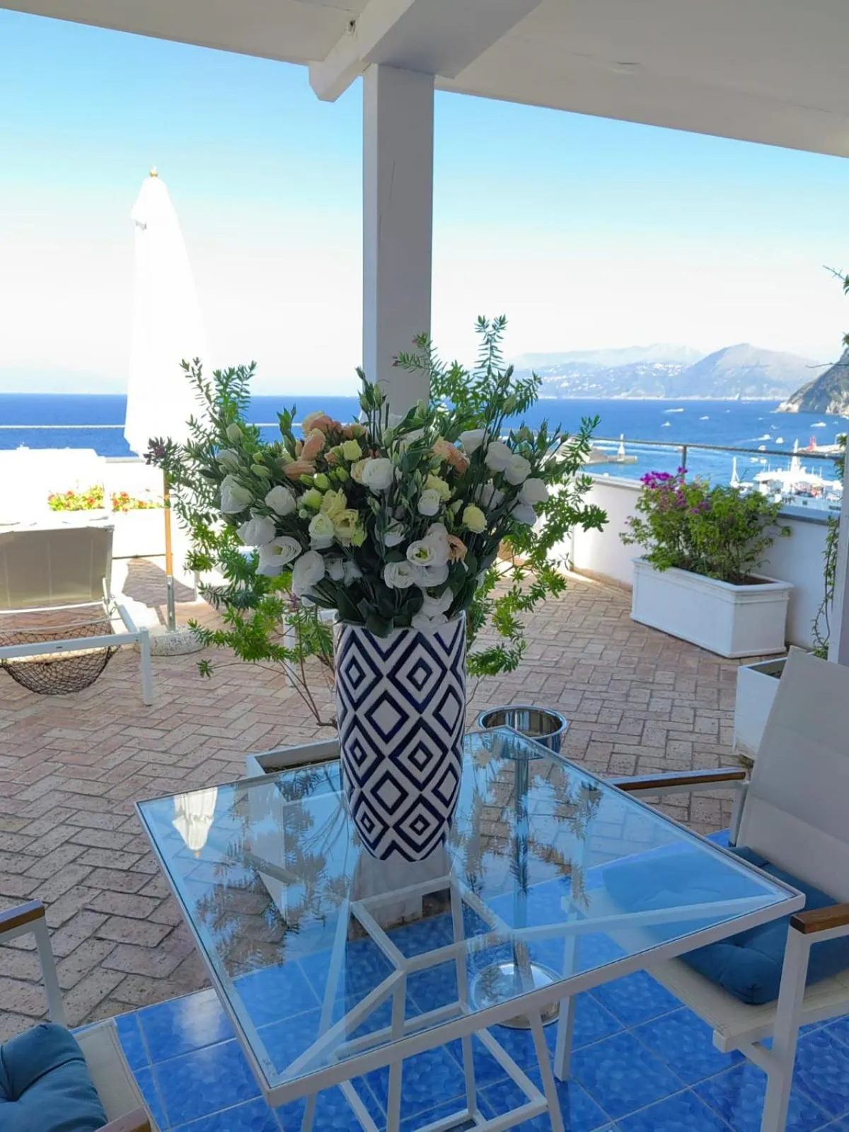 Seating area in Relais Maresca Luxury Small Hotel & Terrace Restaurant