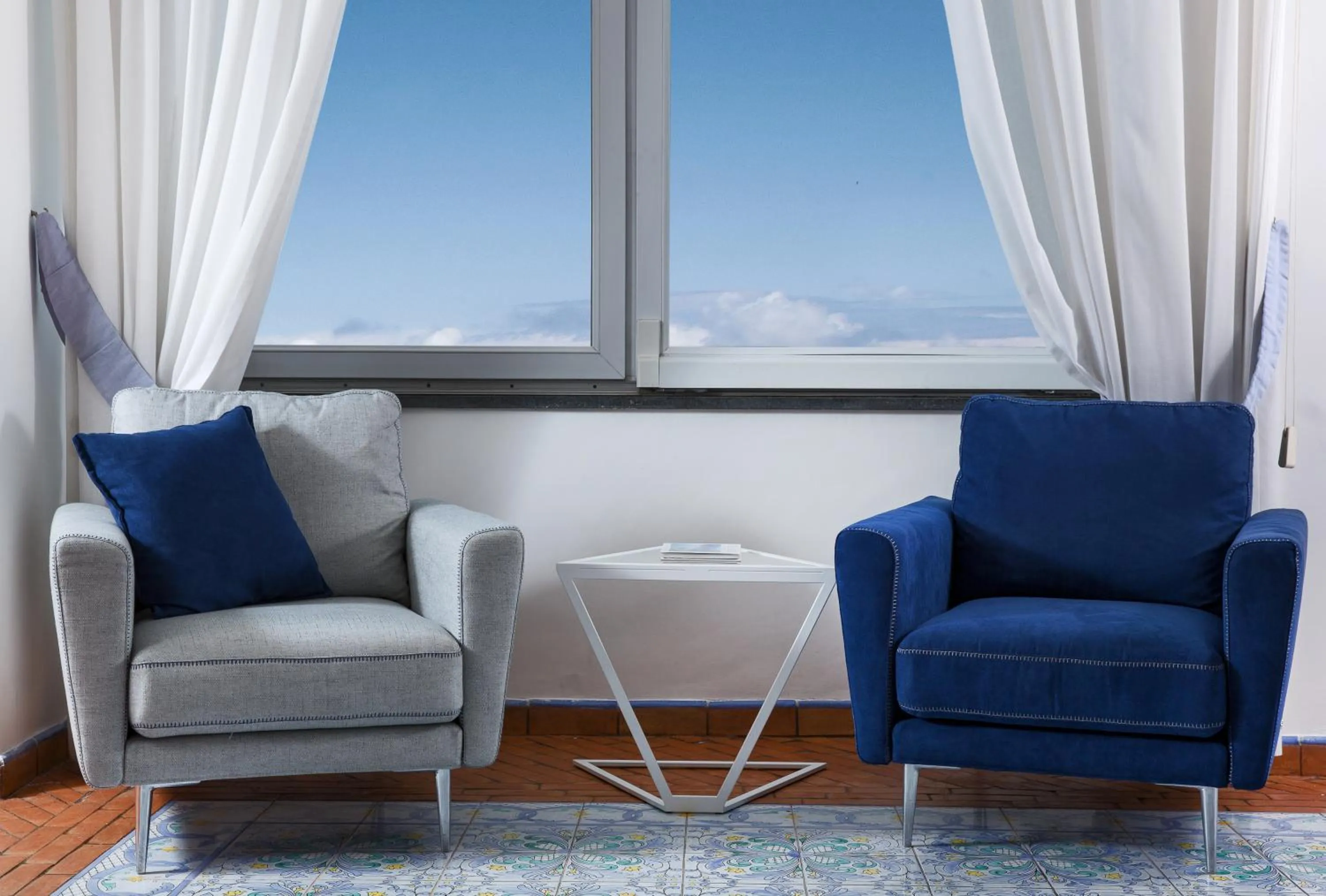 Seating area in Relais Maresca Luxury Small Hotel & Terrace Restaurant