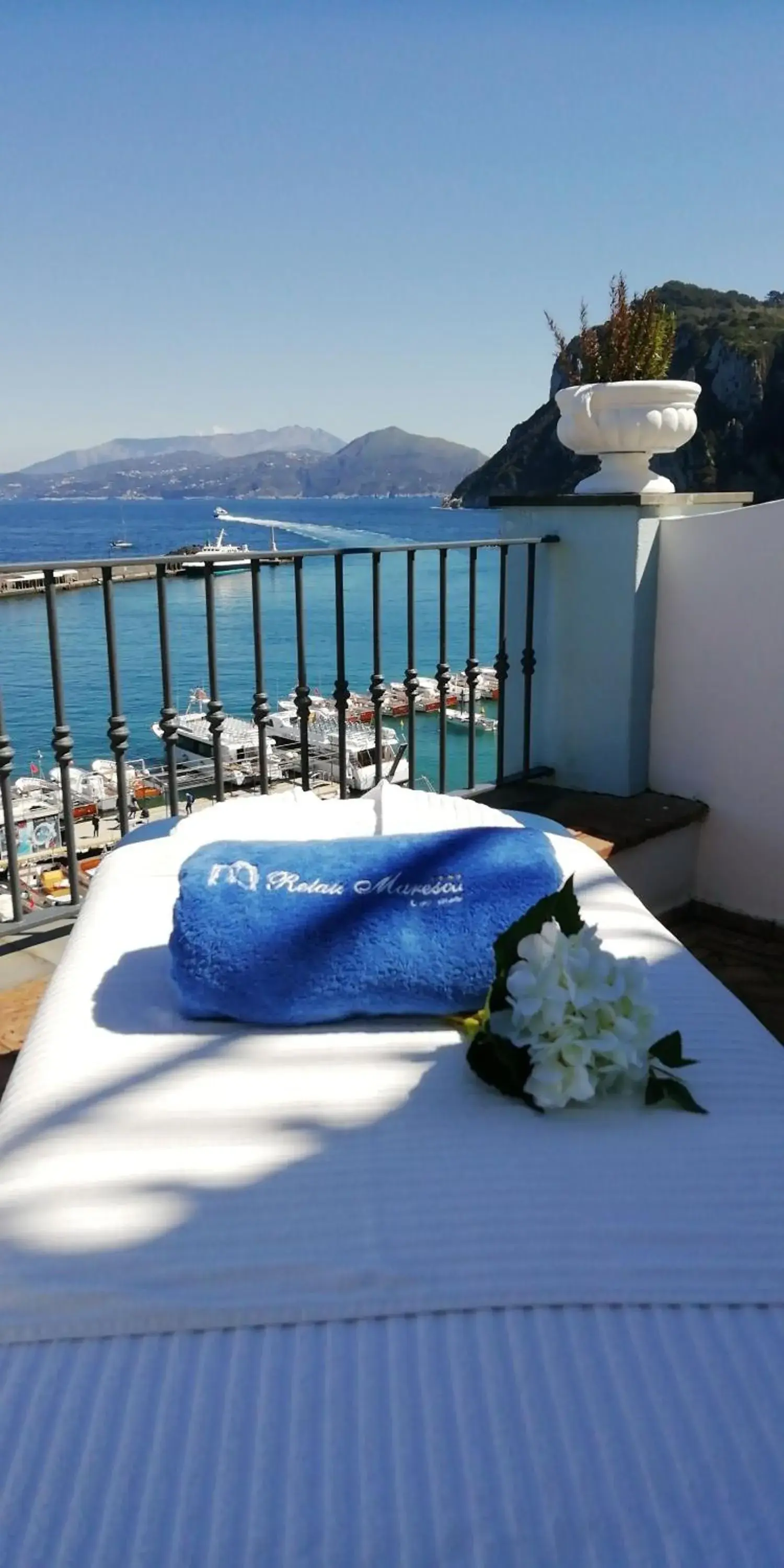 Balcony/Terrace in Relais Maresca Luxury Small Hotel & Terrace Restaurant Balcony/Terrace in Relais Maresca Luxury Small Hotel & Terrace Restaurant