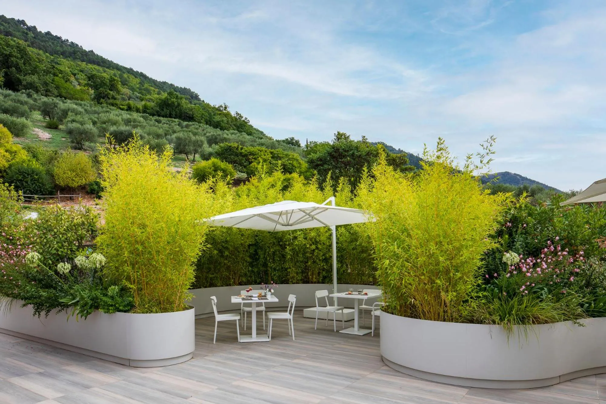 Garden view in Park Hotel Ai Cappuccini