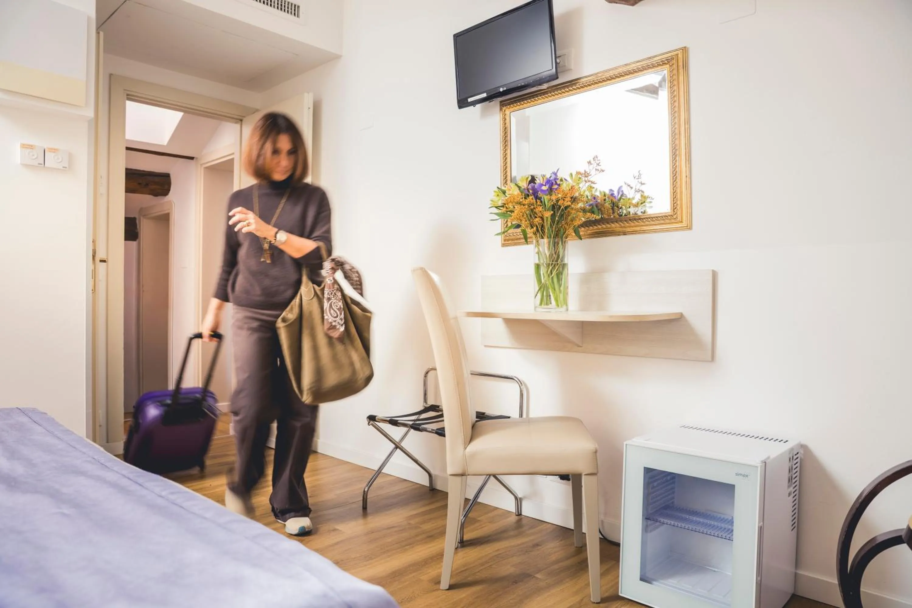 Seating area, Bed in Locanda Ca' Lucrezia