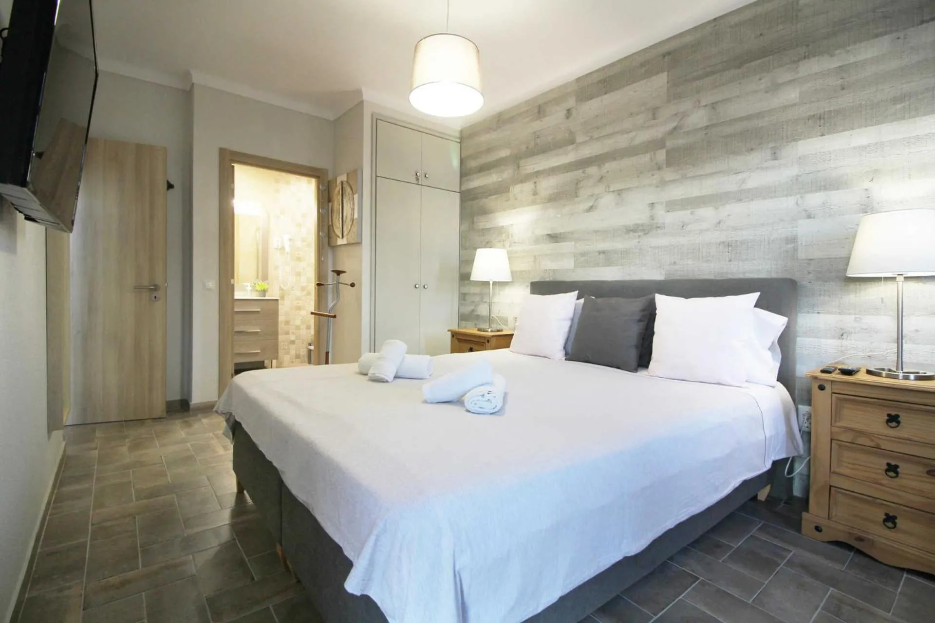 Bedroom, Bed in Marvin T2 com terraço