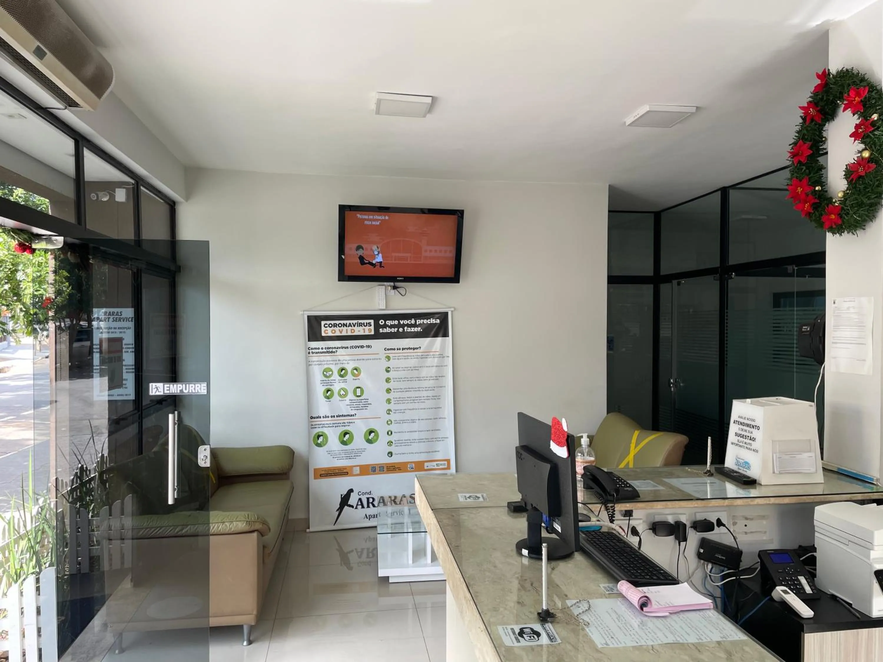 Lobby or reception in Araras Apart Service I