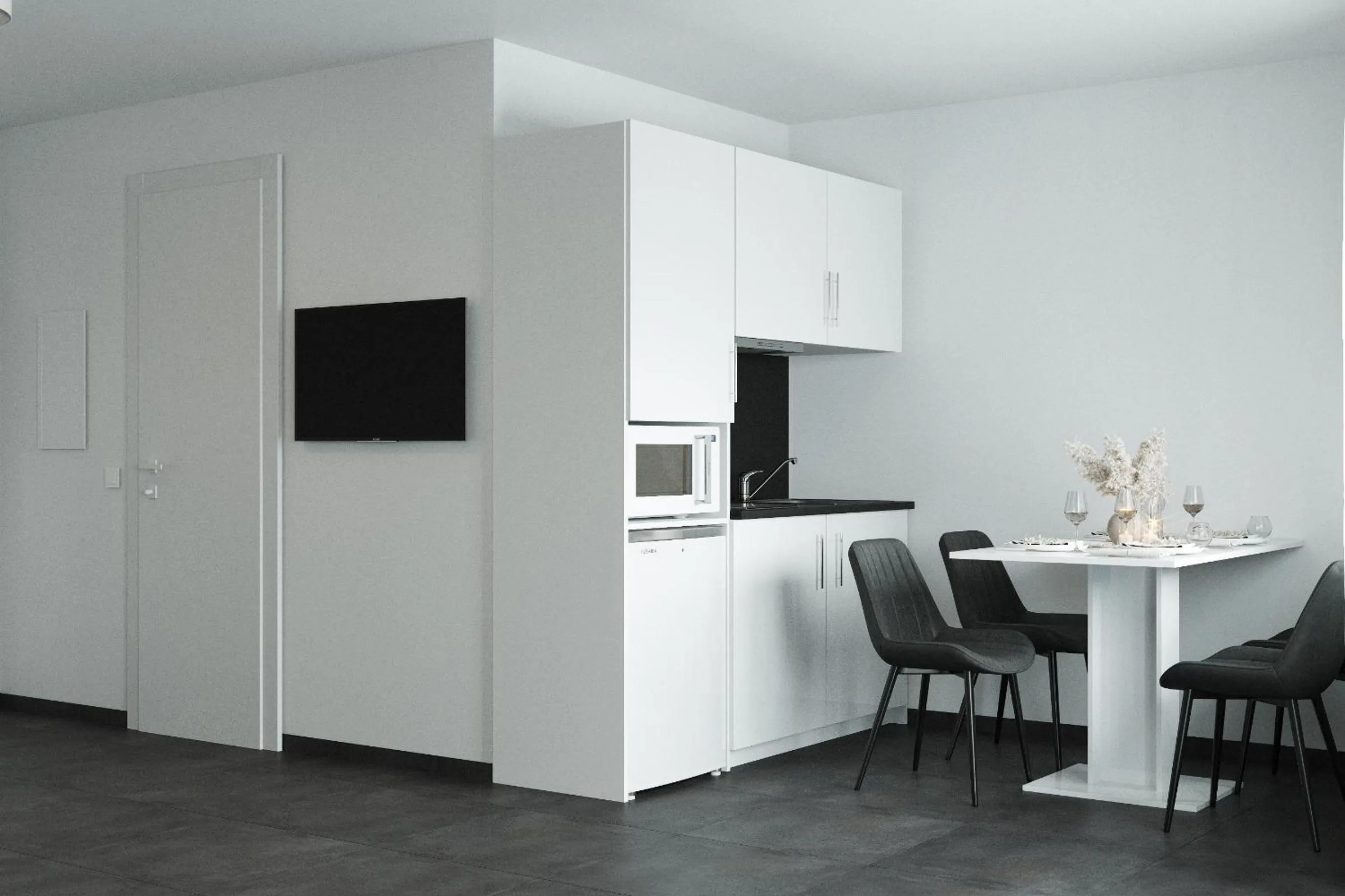kitchen in The Residences - Apartments Frankfurt