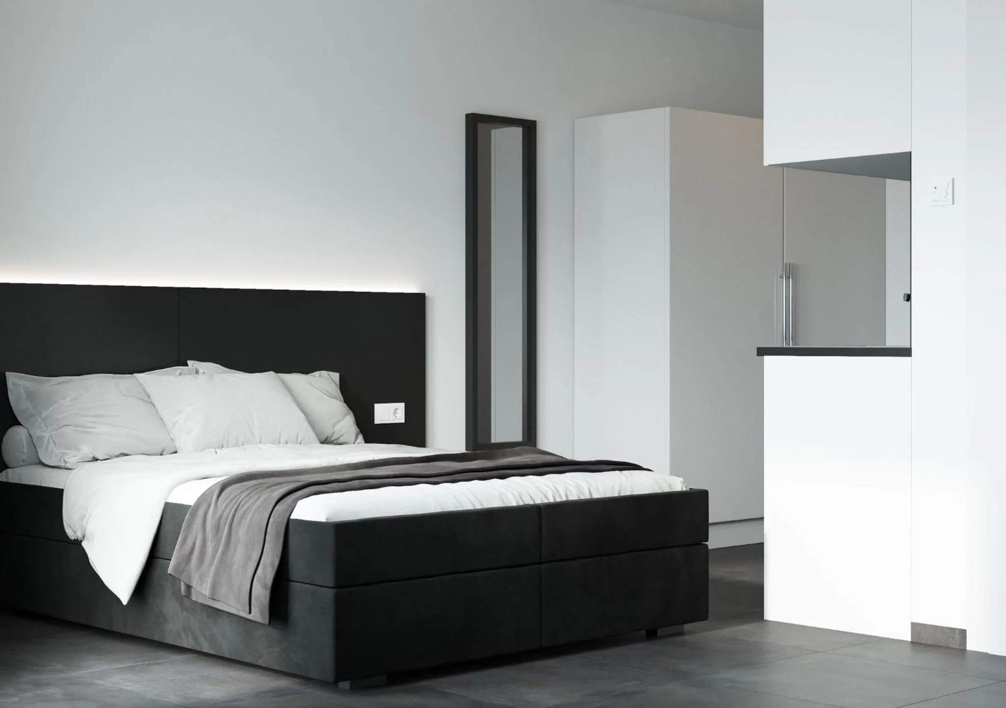 Bed in The Residences - Apartments Frankfurt