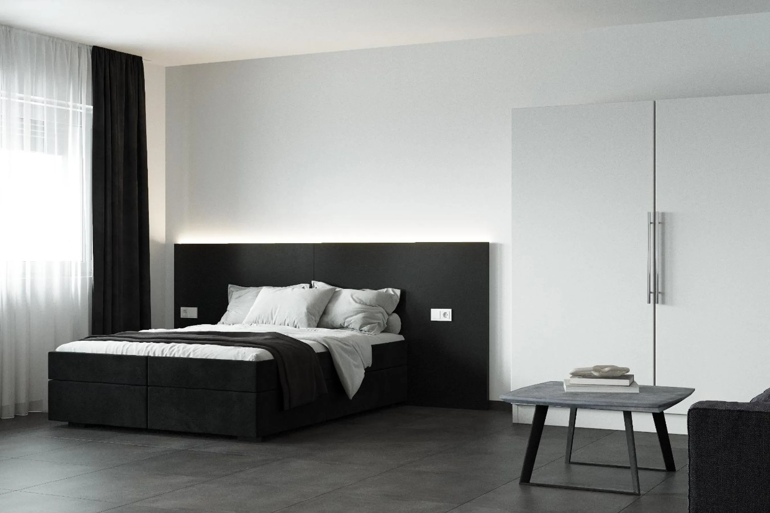 Bedroom in The Residences - Apartments Frankfurt