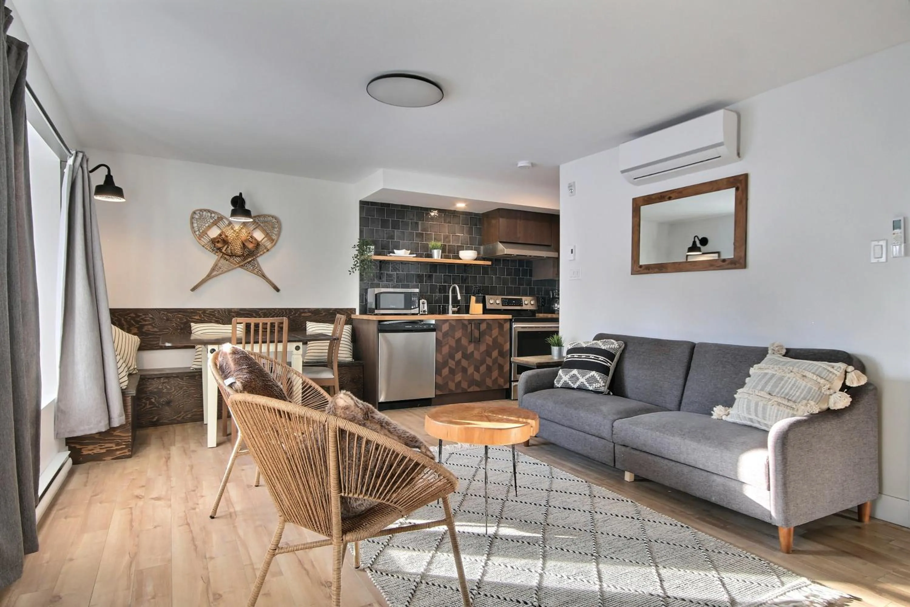 Living room in North House - Unique and Sunny Top Floor Old Quebec Gem