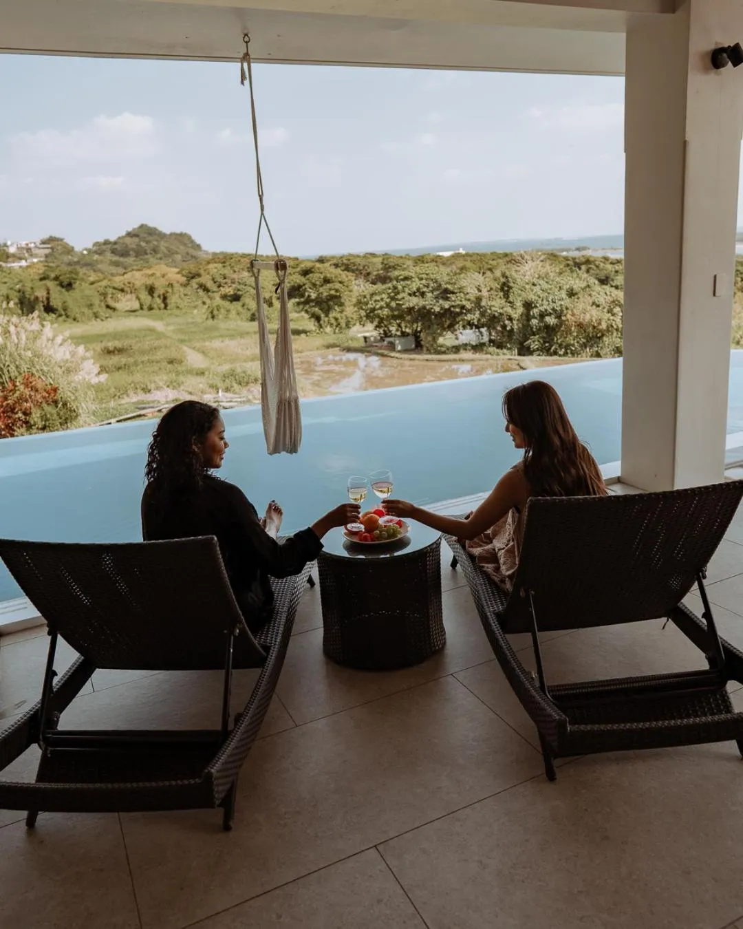 Pool view in MARINX POOLVILLA NAKANDAKARI