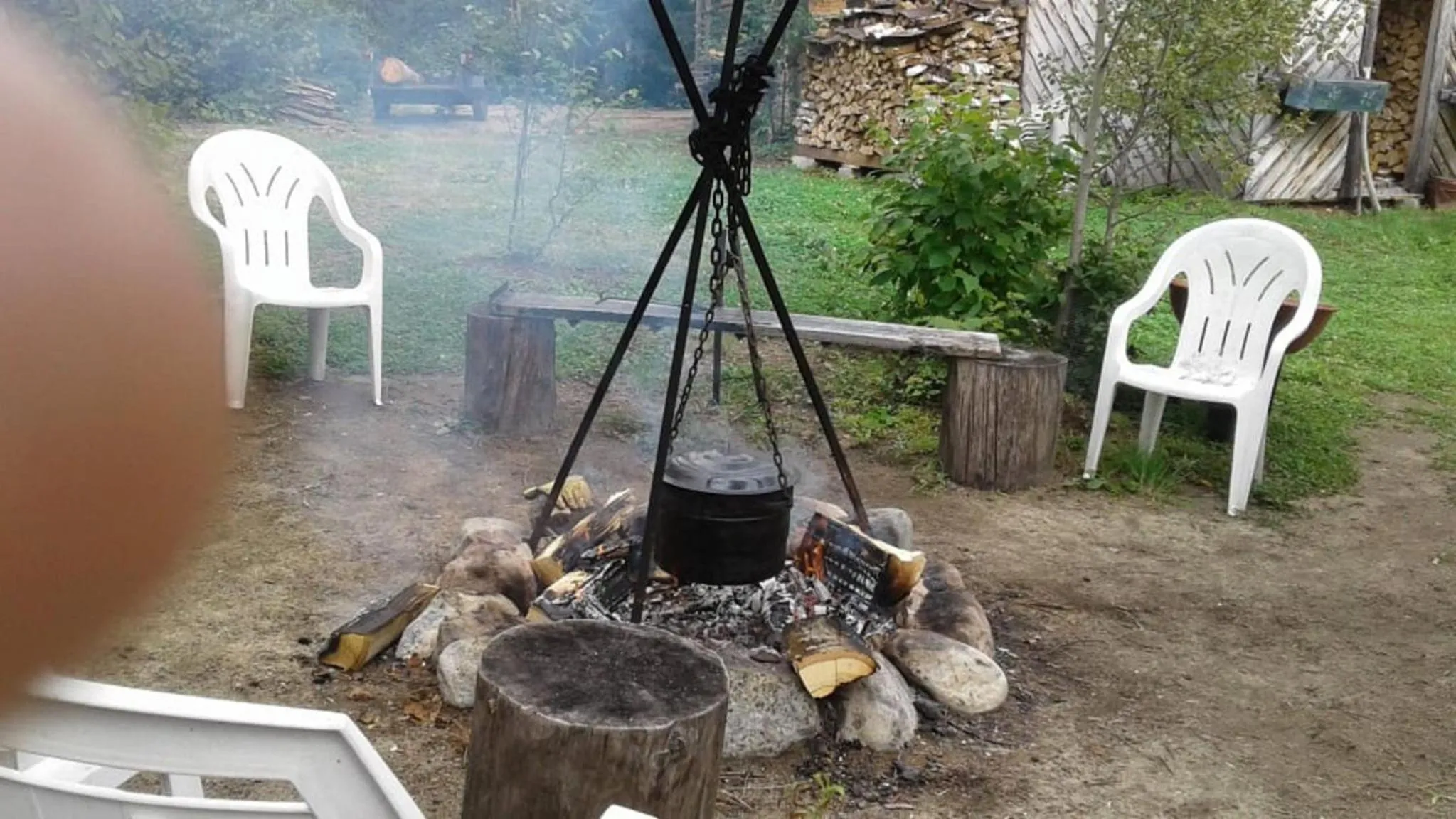 BBQ facilities in Nice accommodation at the Grand Hron
