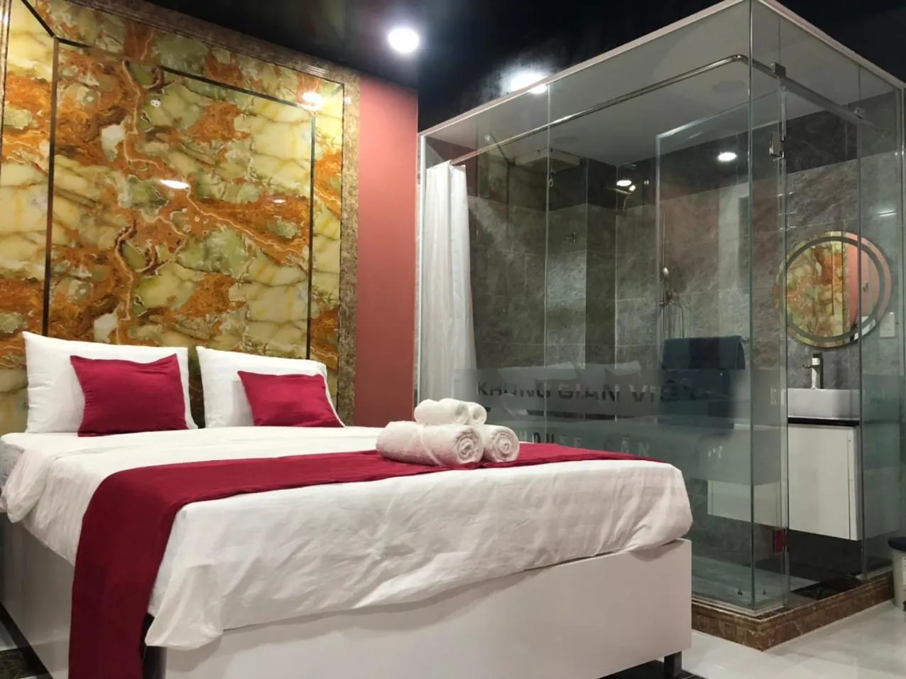 Bed in Soda House Cần Thơ