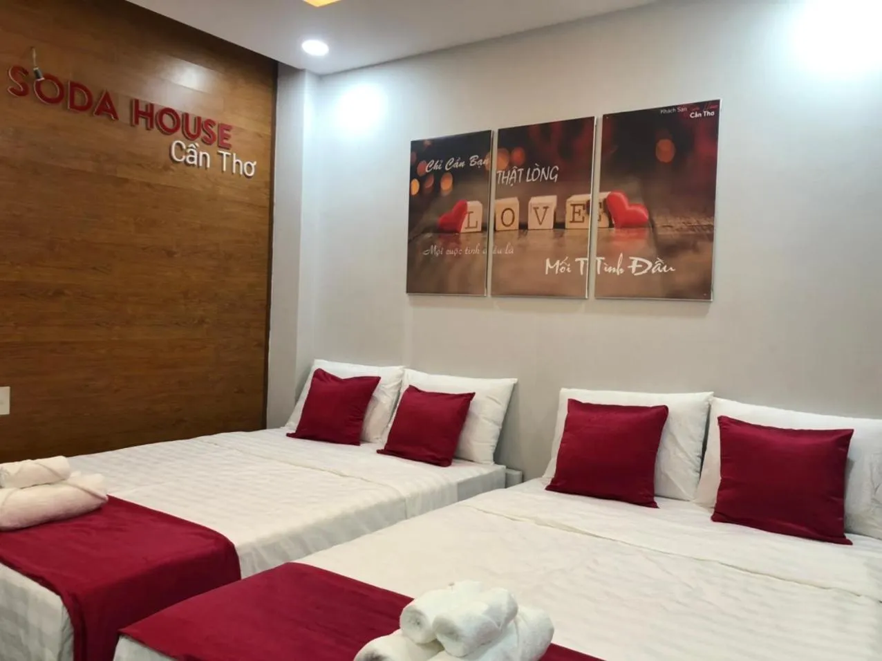 Bed in Soda House Cần Thơ