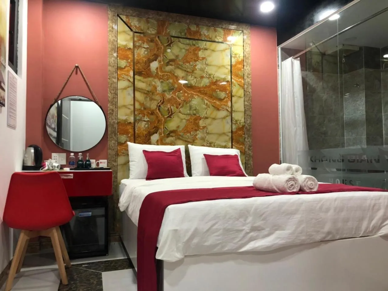 Bed in Soda House Cần Thơ