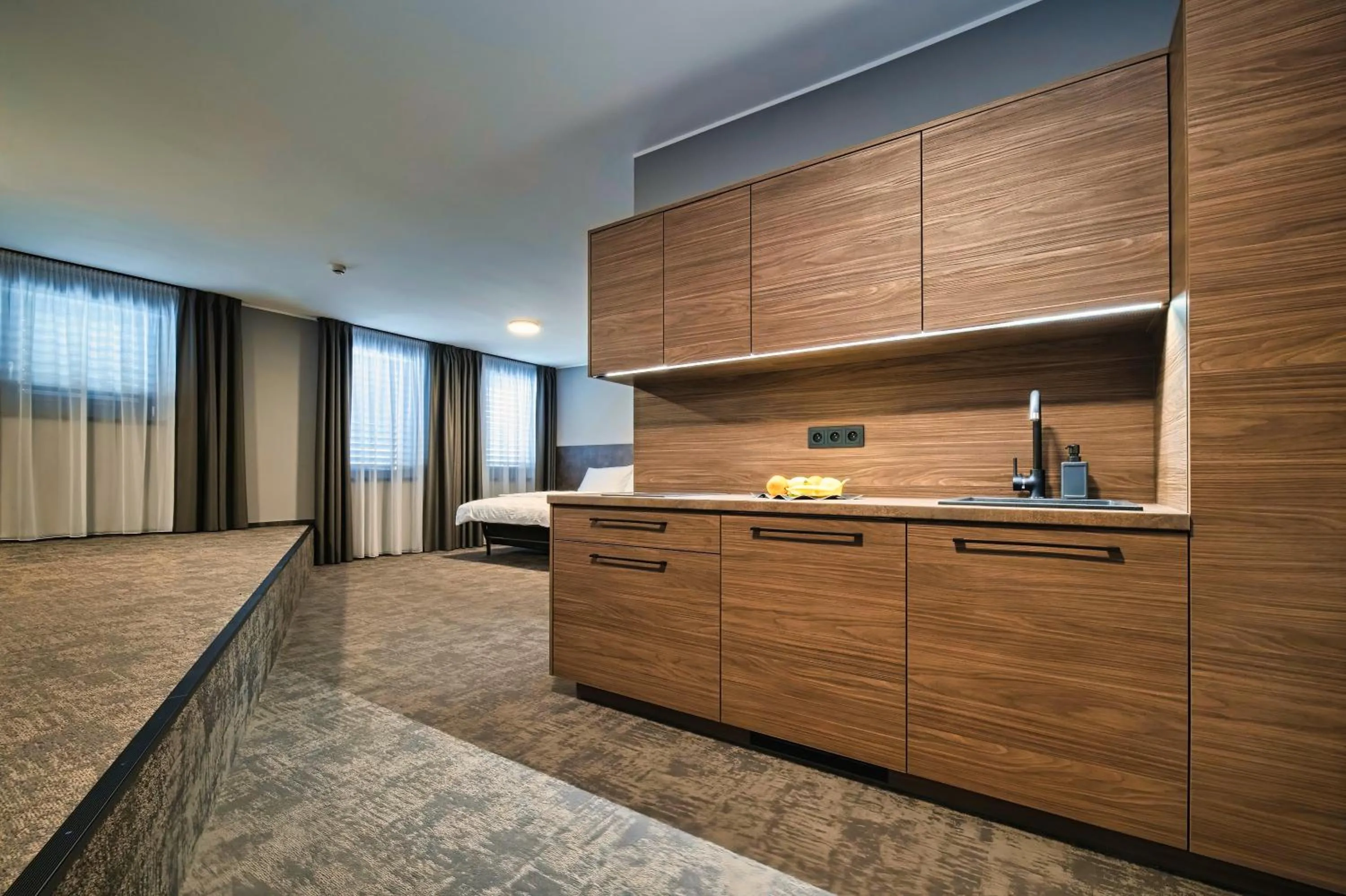 Kitchen or kitchenette in ABA Apartments