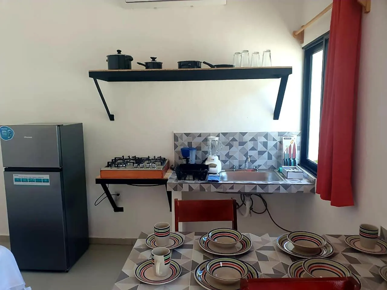 Kitchen or kitchenette in Villas Chital Bacalar