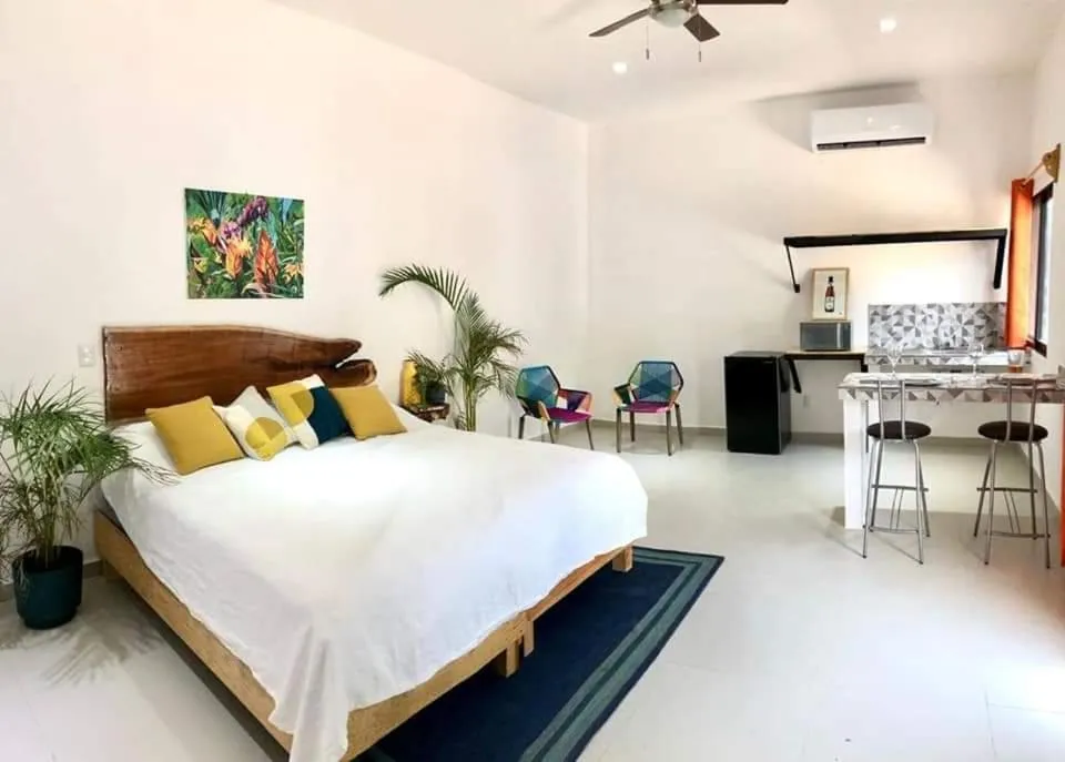 Bedroom, Bed in Villas Chital Bacalar