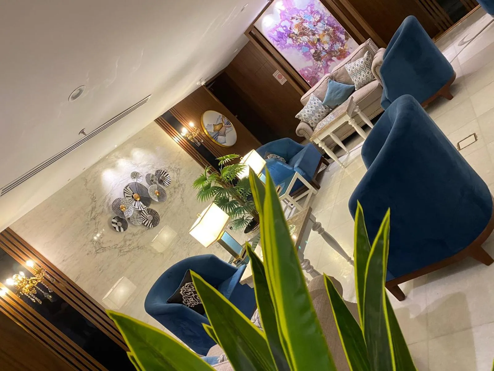 Seating area in Royal Boutique Hotel