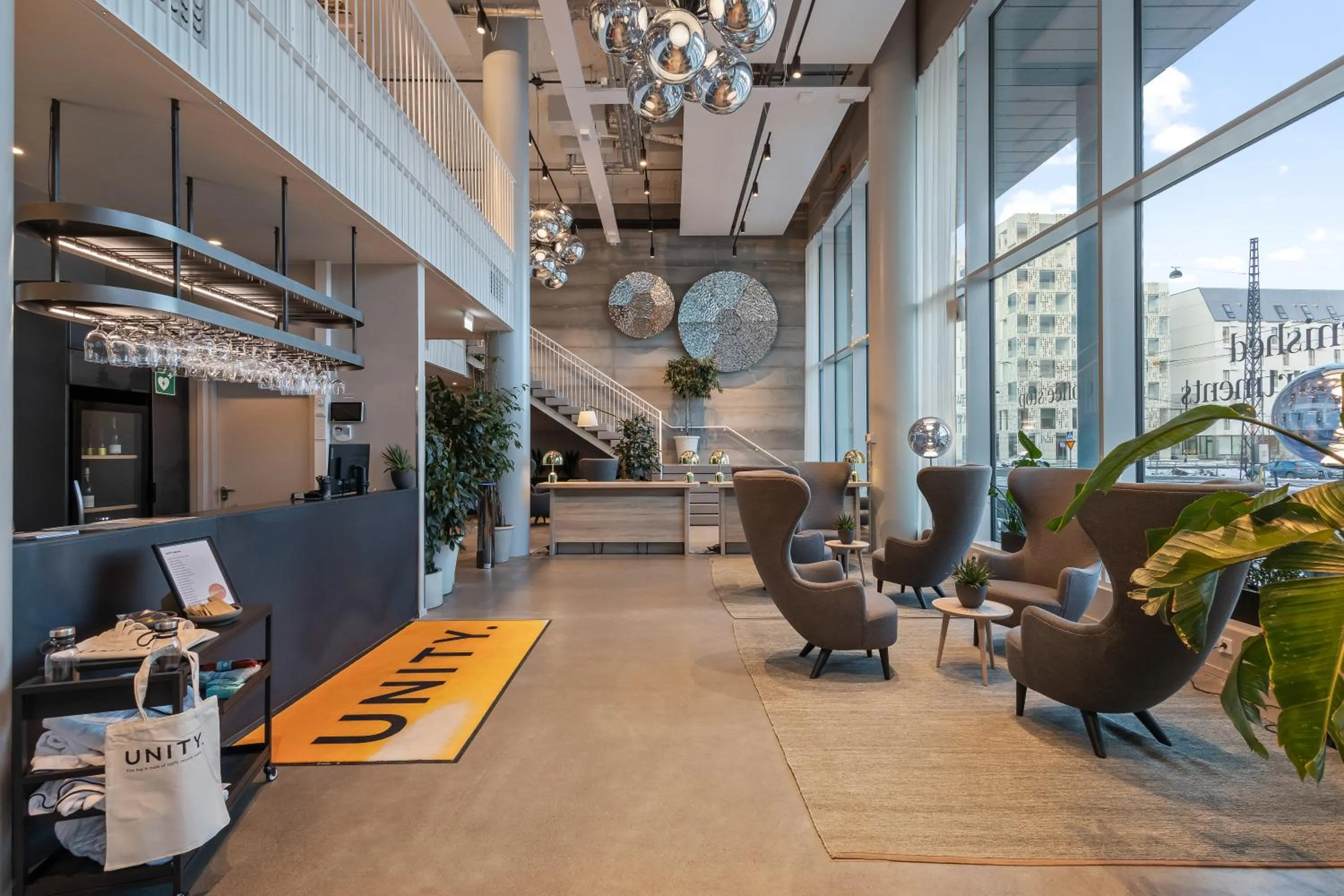 Lobby or reception in Unity Helsinki - A Studio Hotel