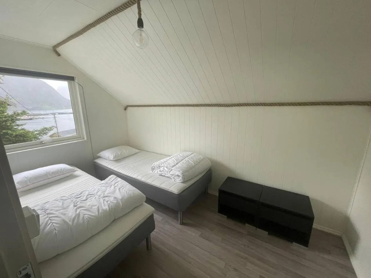 Bed in Apartments Reine Lofoten