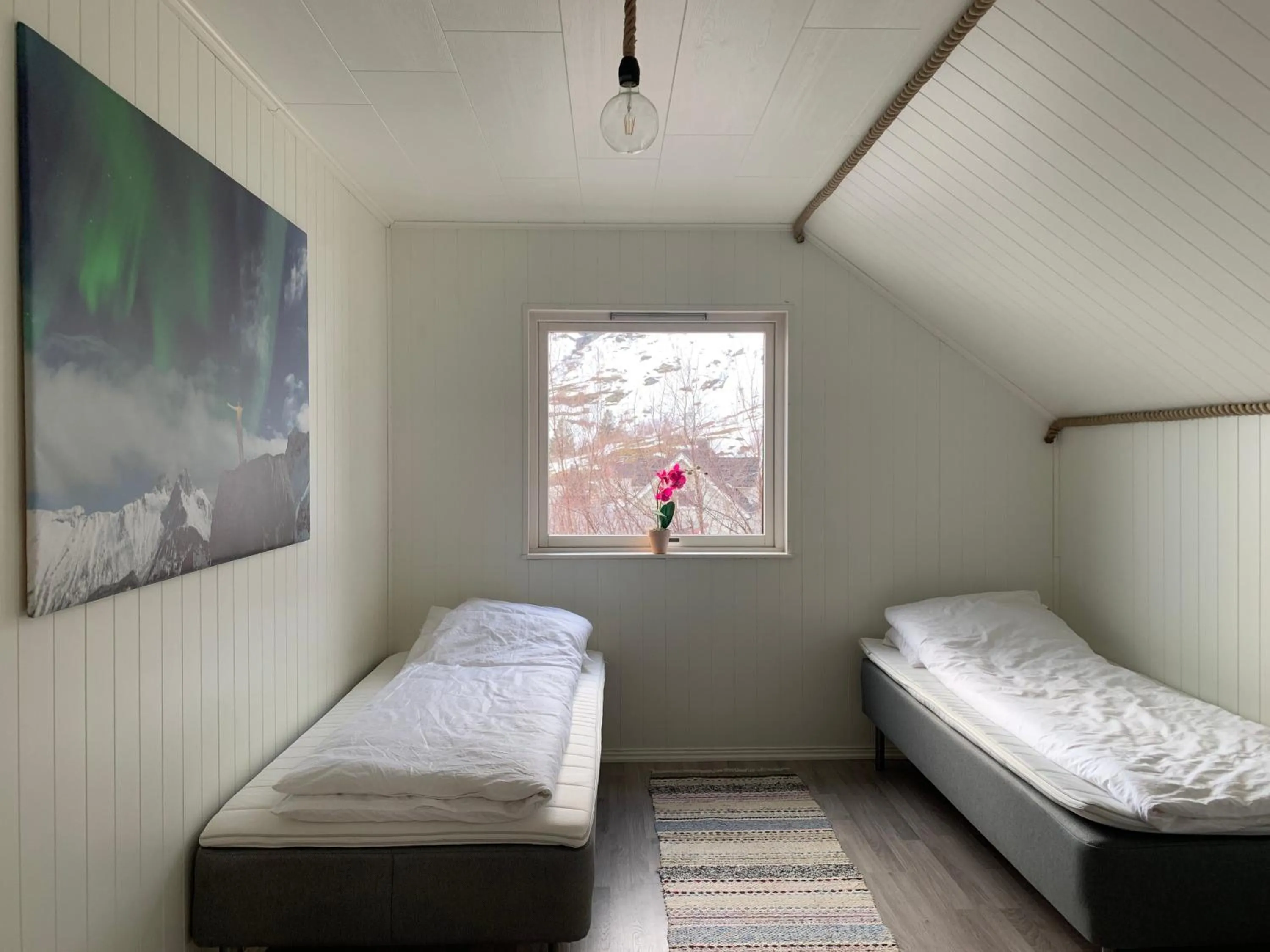 Bed in Apartments Reine Lofoten