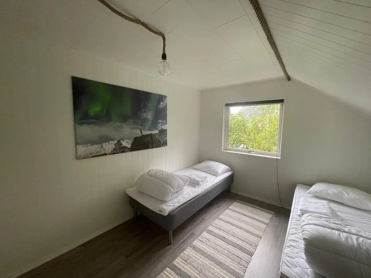Bed in Apartments Reine Lofoten