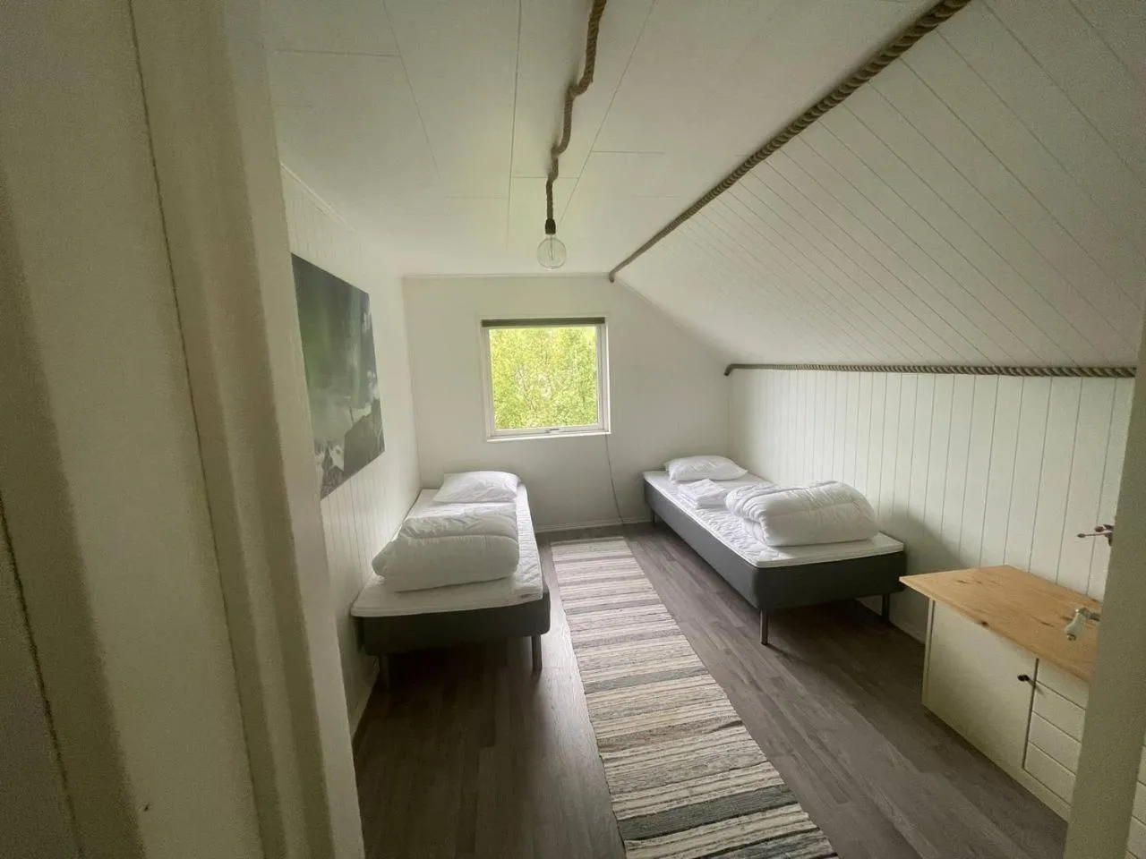 Bed in Apartments Reine Lofoten