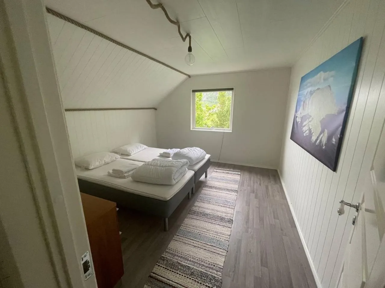 Bed in Apartments Reine Lofoten