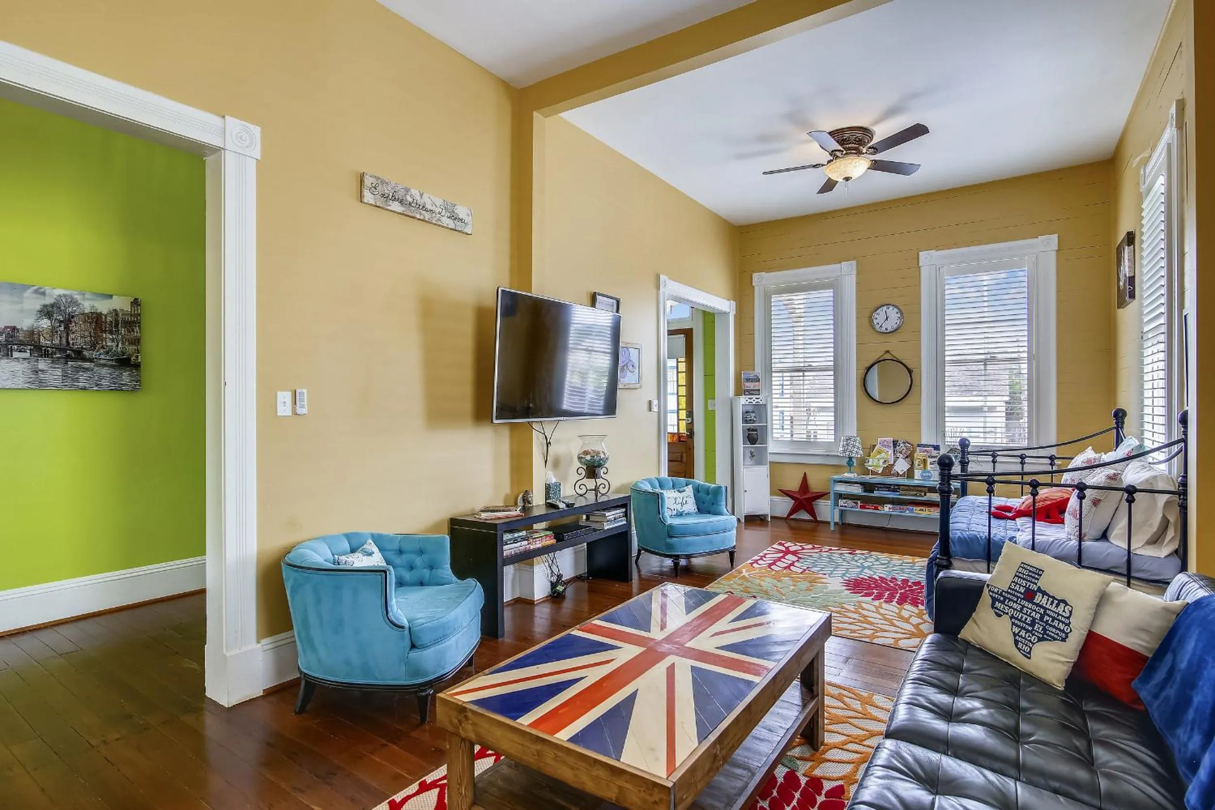 Living room in AbFab Seaside Cottage