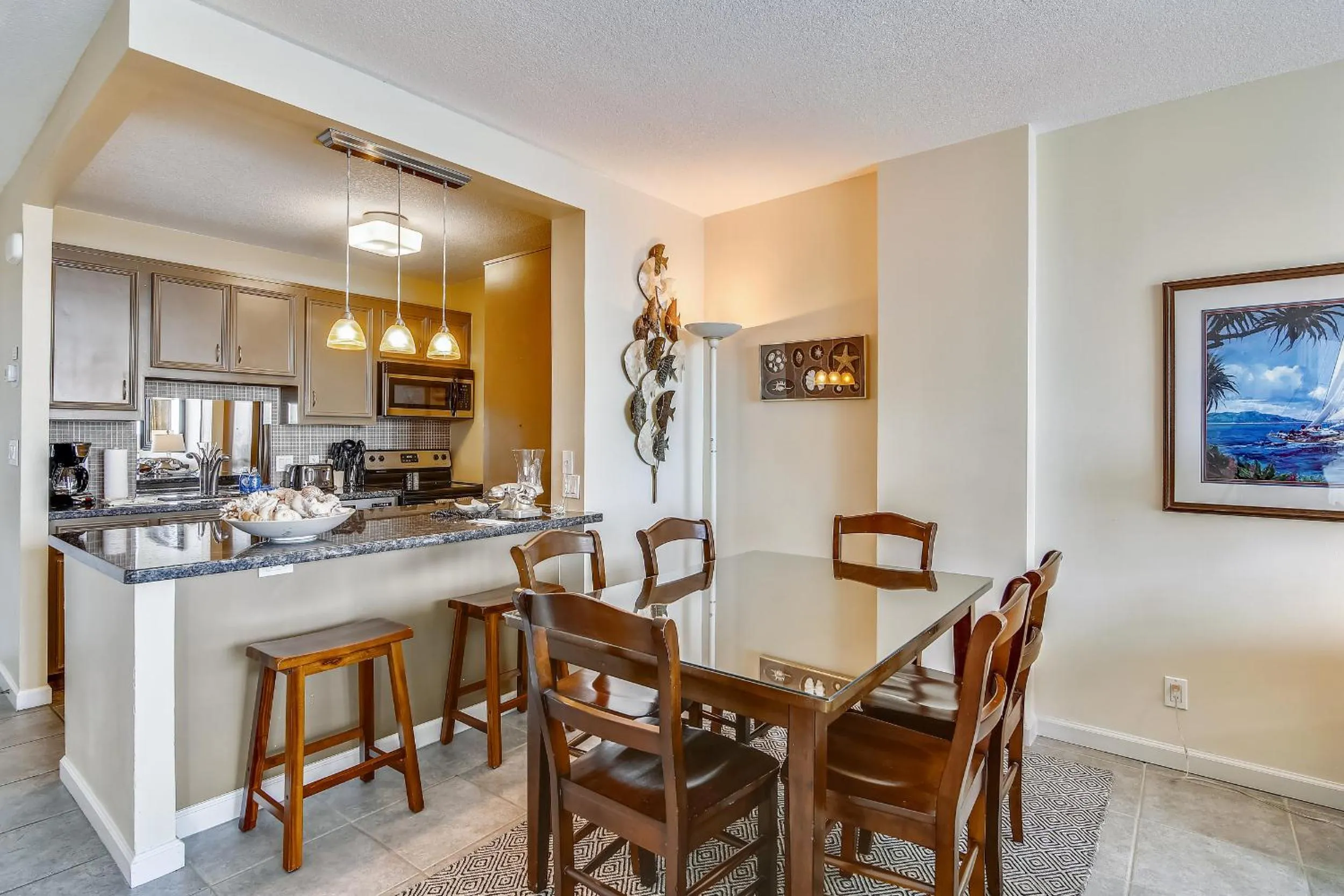Living room in Galvestonian 112-Beachfront Hideaway