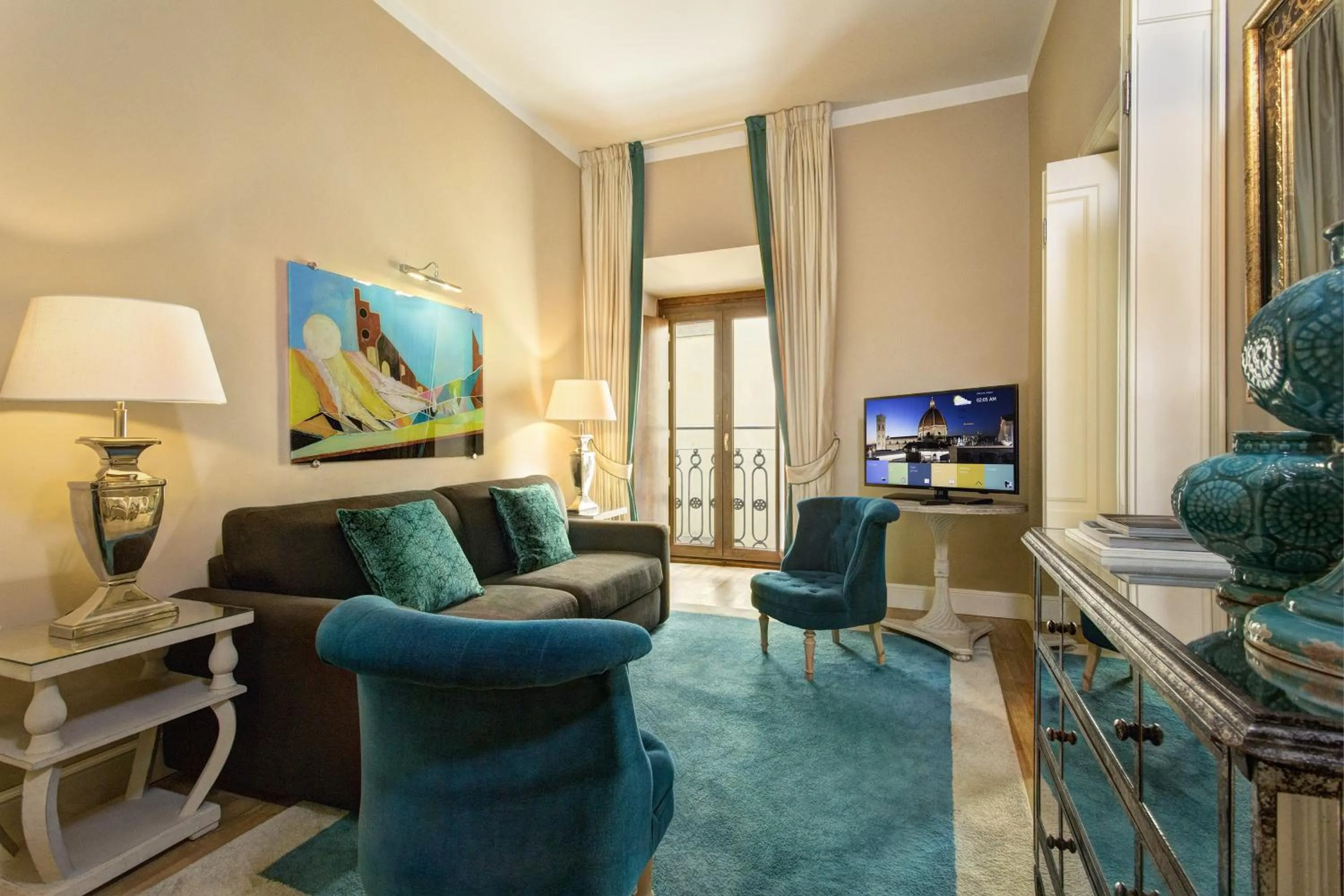 Seating area in Grand Hotel Cavour