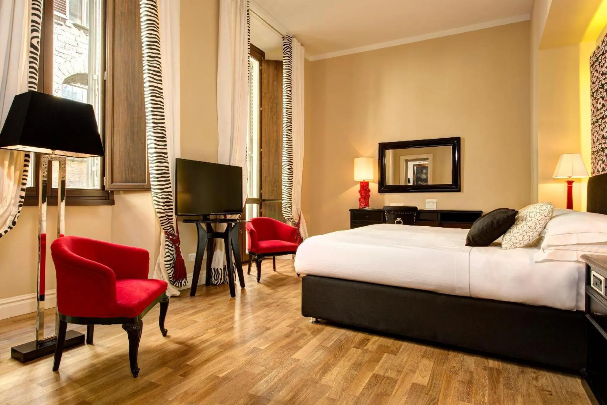 Bedroom, Bed in Grand Hotel Cavour