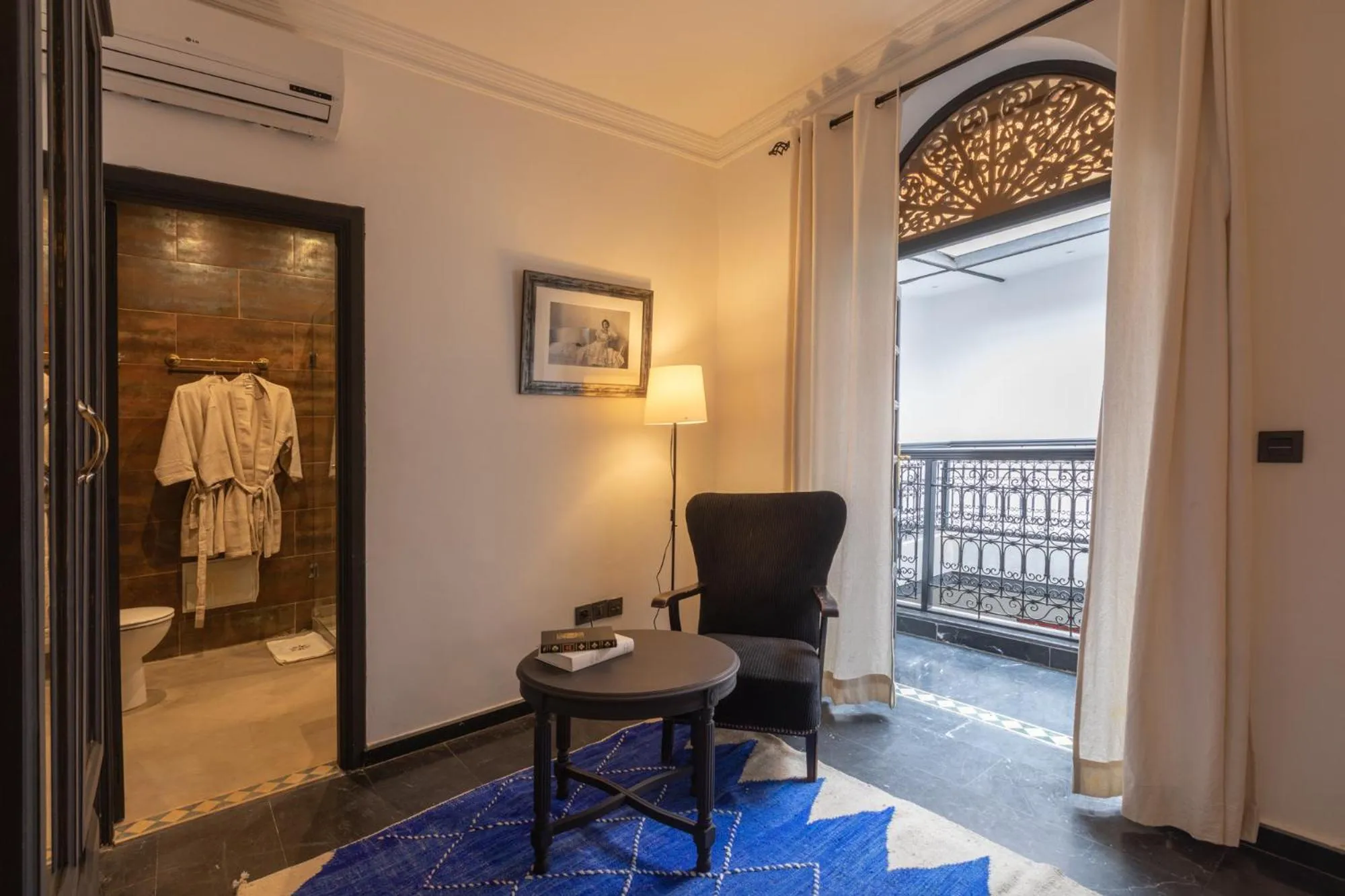 Seating area in Riad Ksar Saad & Spa